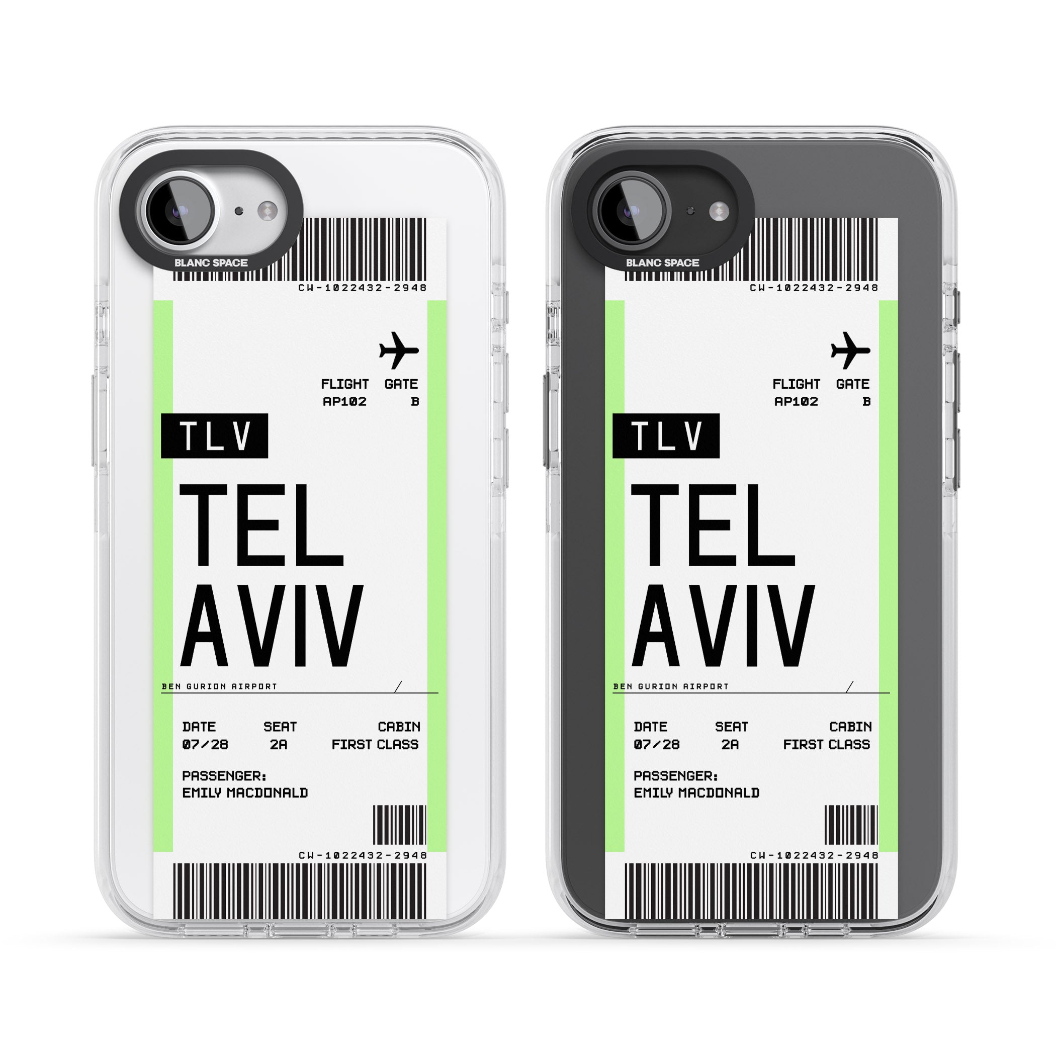 Personalised Tel Aviv Boarding Pass