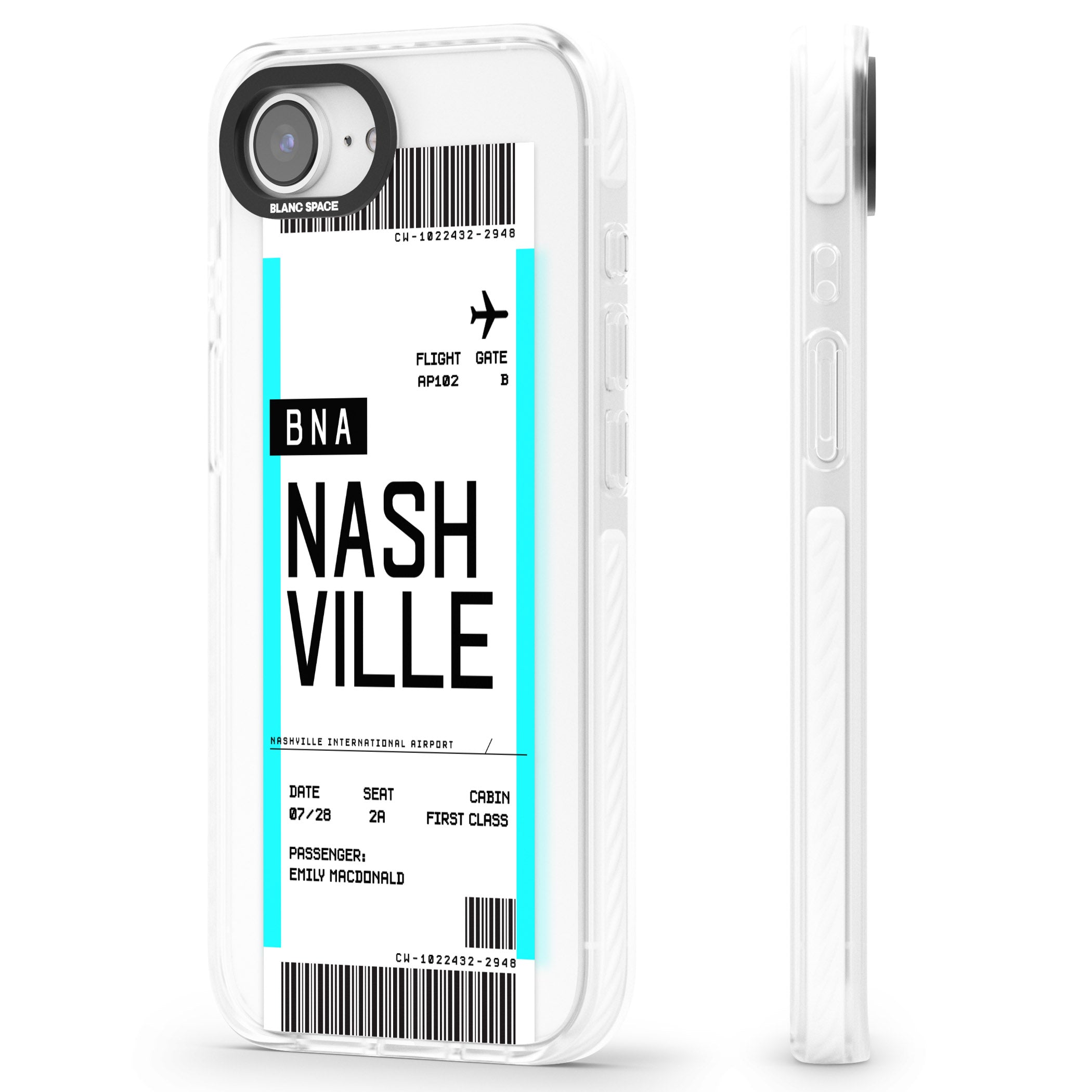 Personalised Nashville Boarding Pass