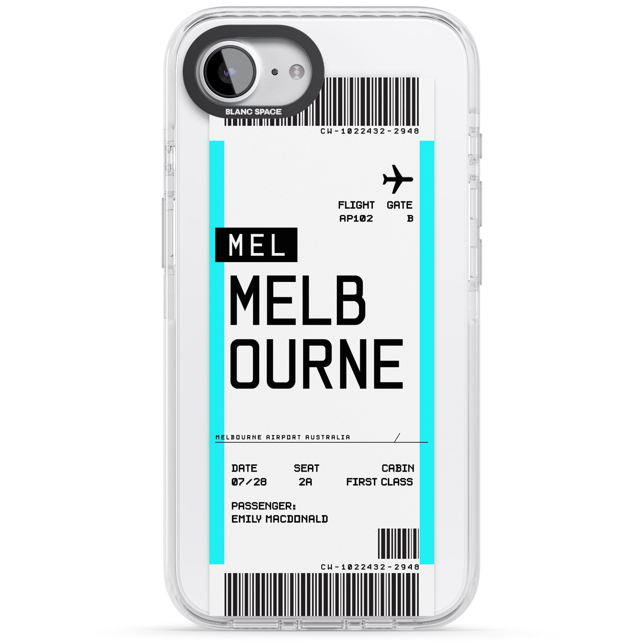 Personalised Melbourne Boarding Pass