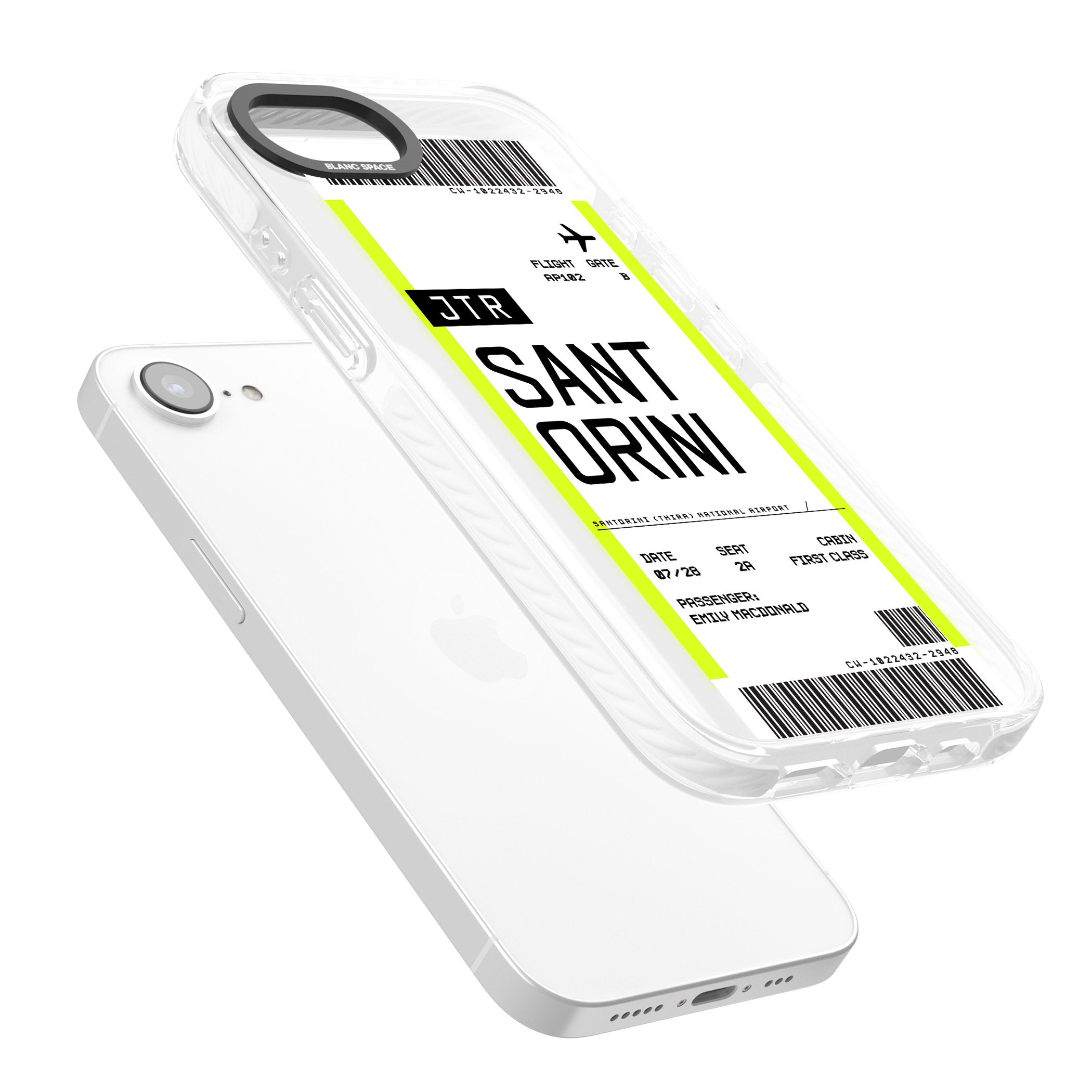 Personalised Santorini Boarding Pass