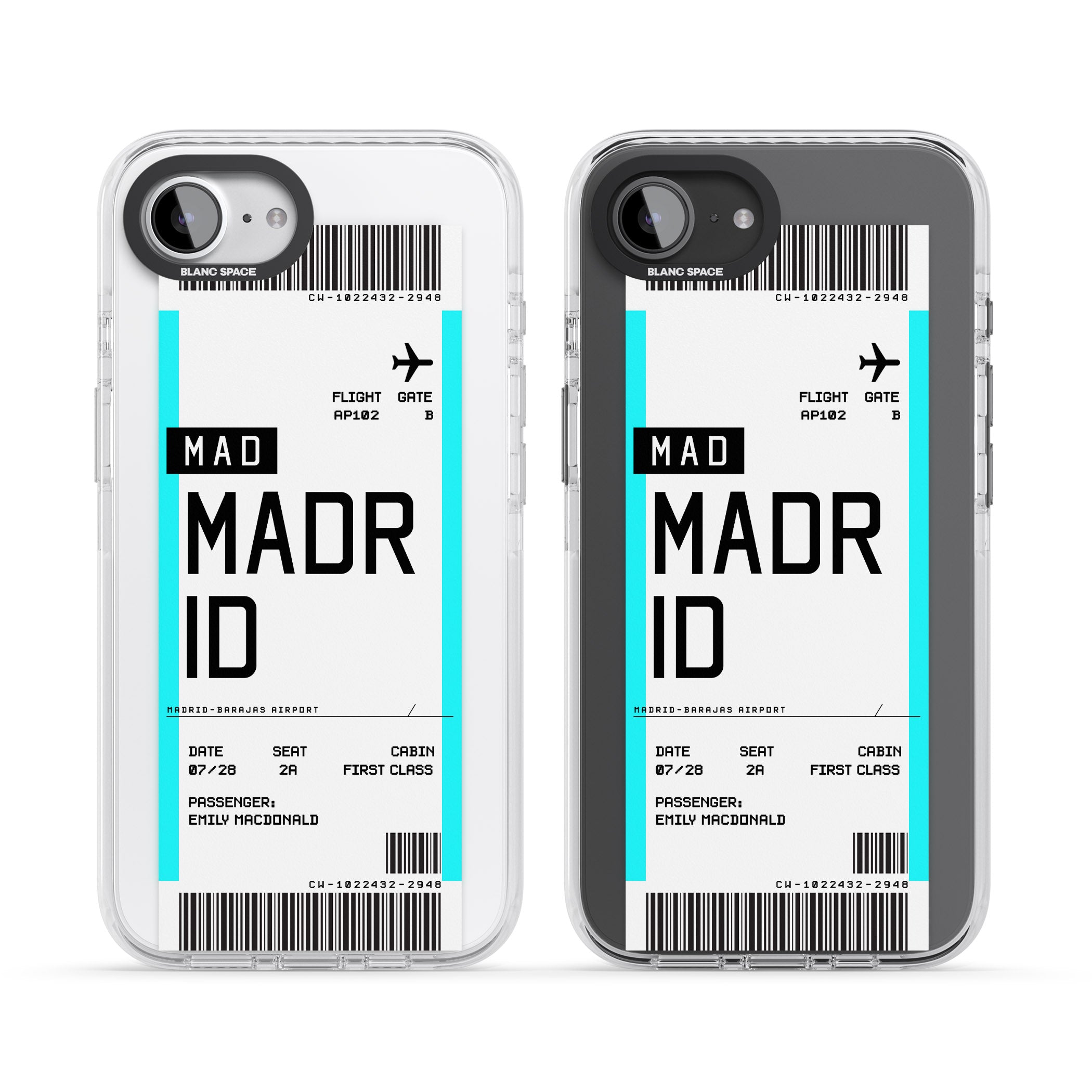 Personalised Madrid Boarding Pass