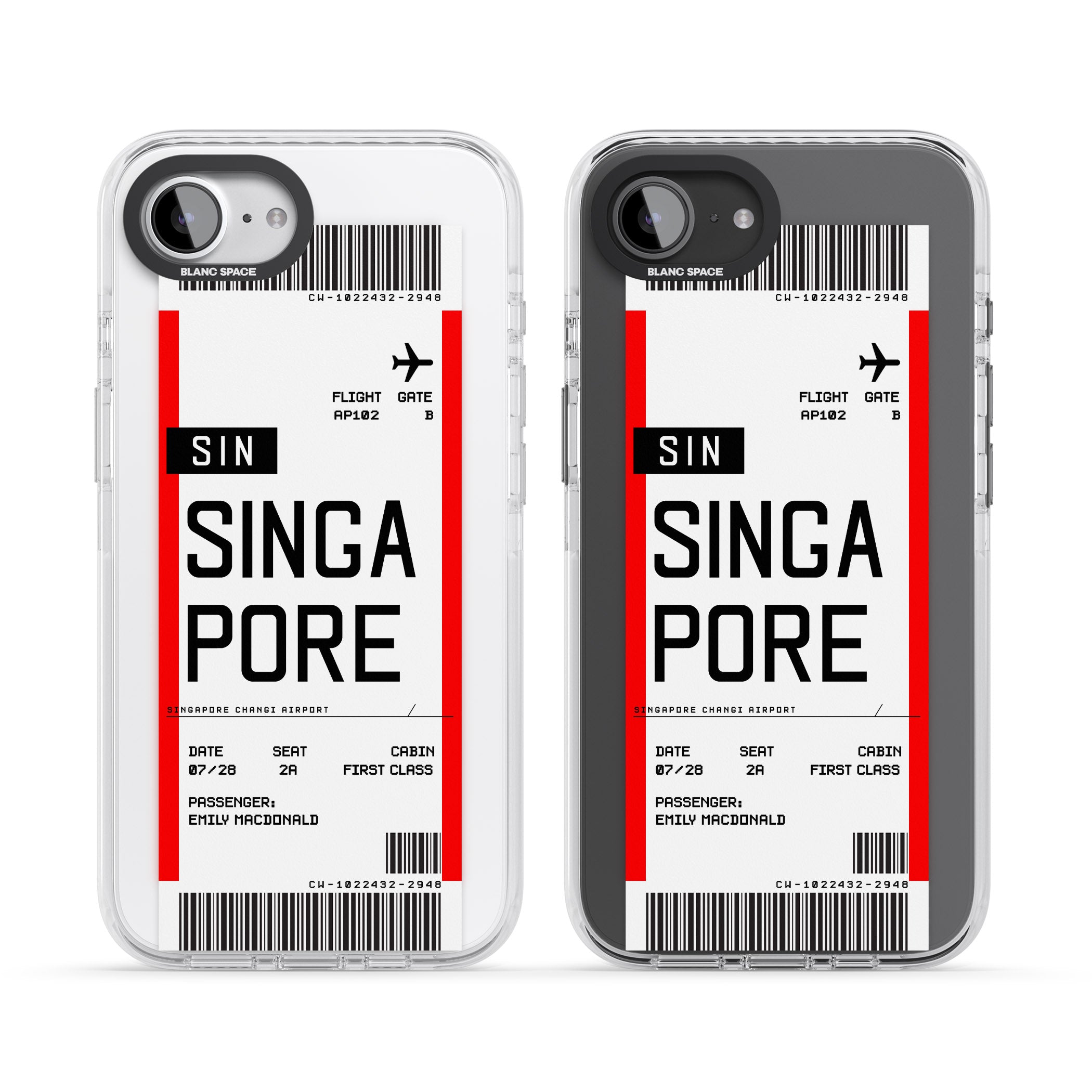 Personalised Singapore Boarding Pass