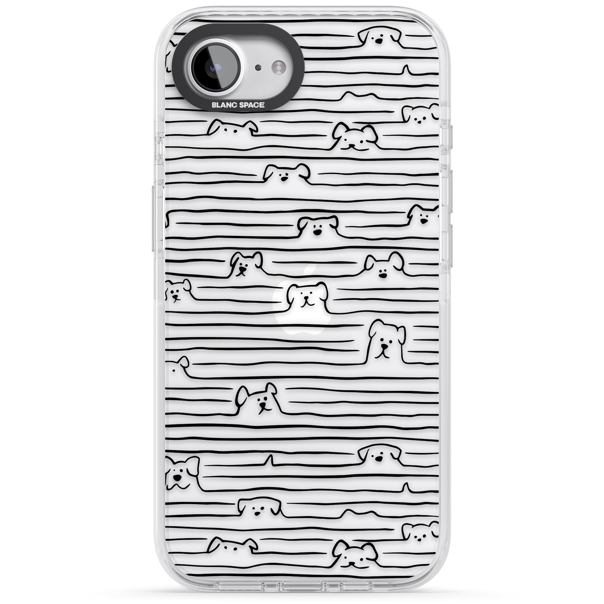 Dog Line Art Black