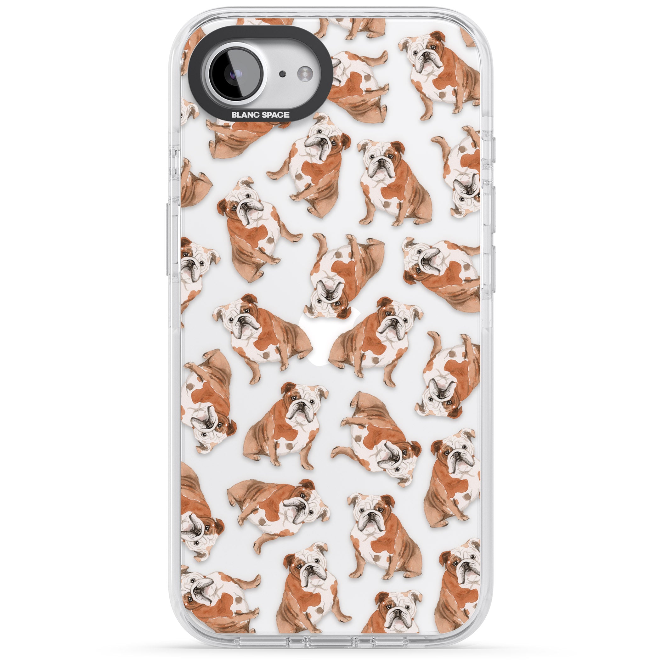 English Bulldog Watercolour Dog Pattern