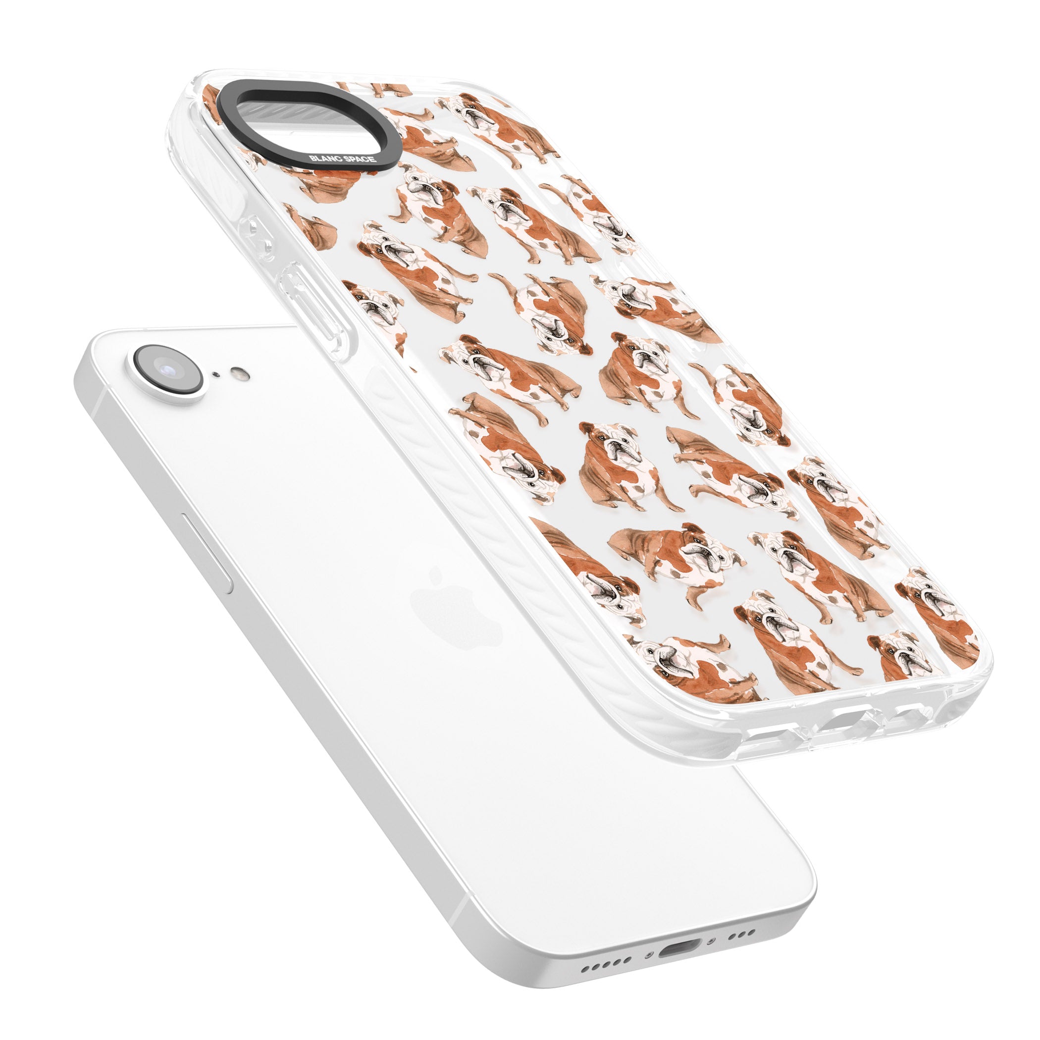 English Bulldog Watercolour Dog Pattern