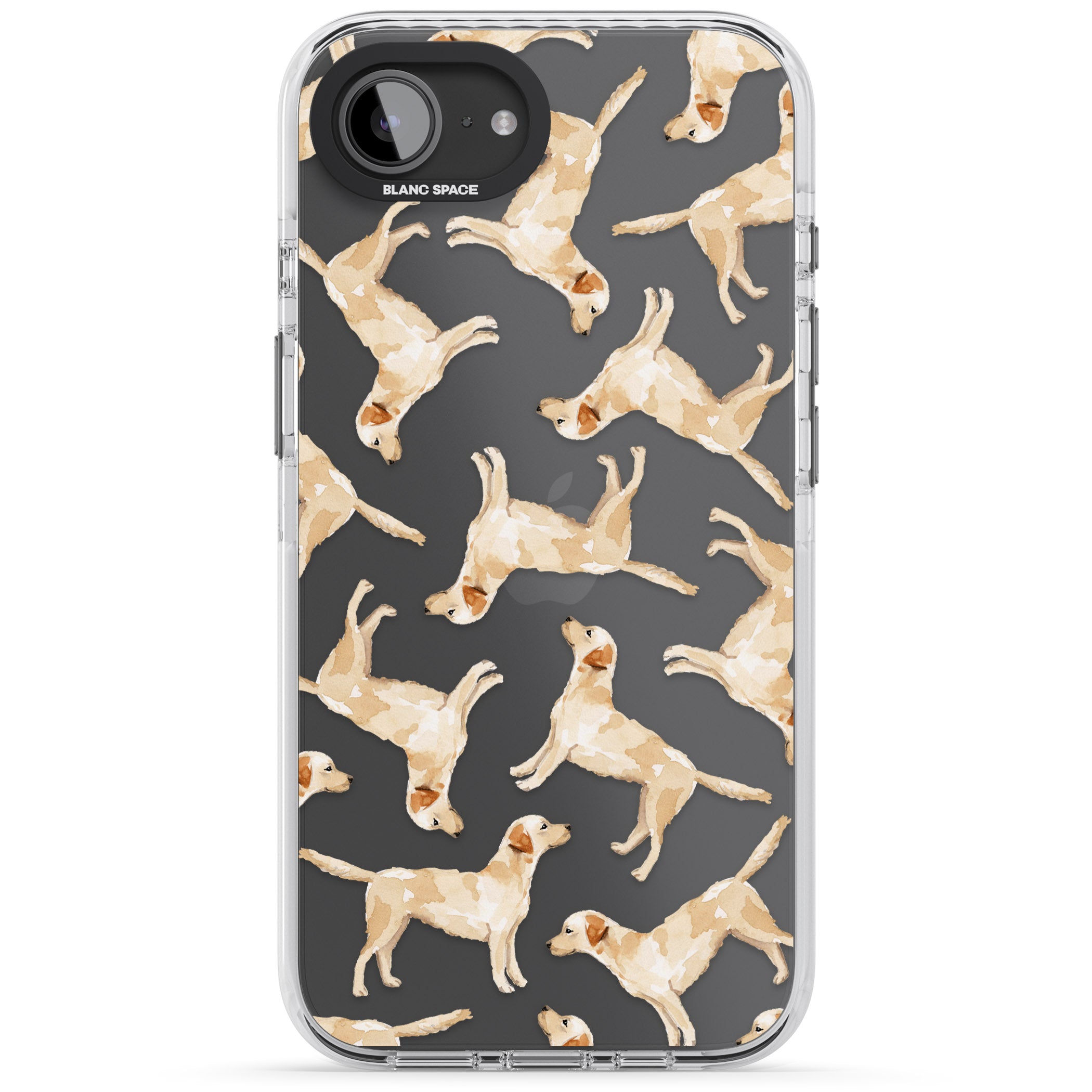 Yellow Labrador Watercolour Dog Pattern