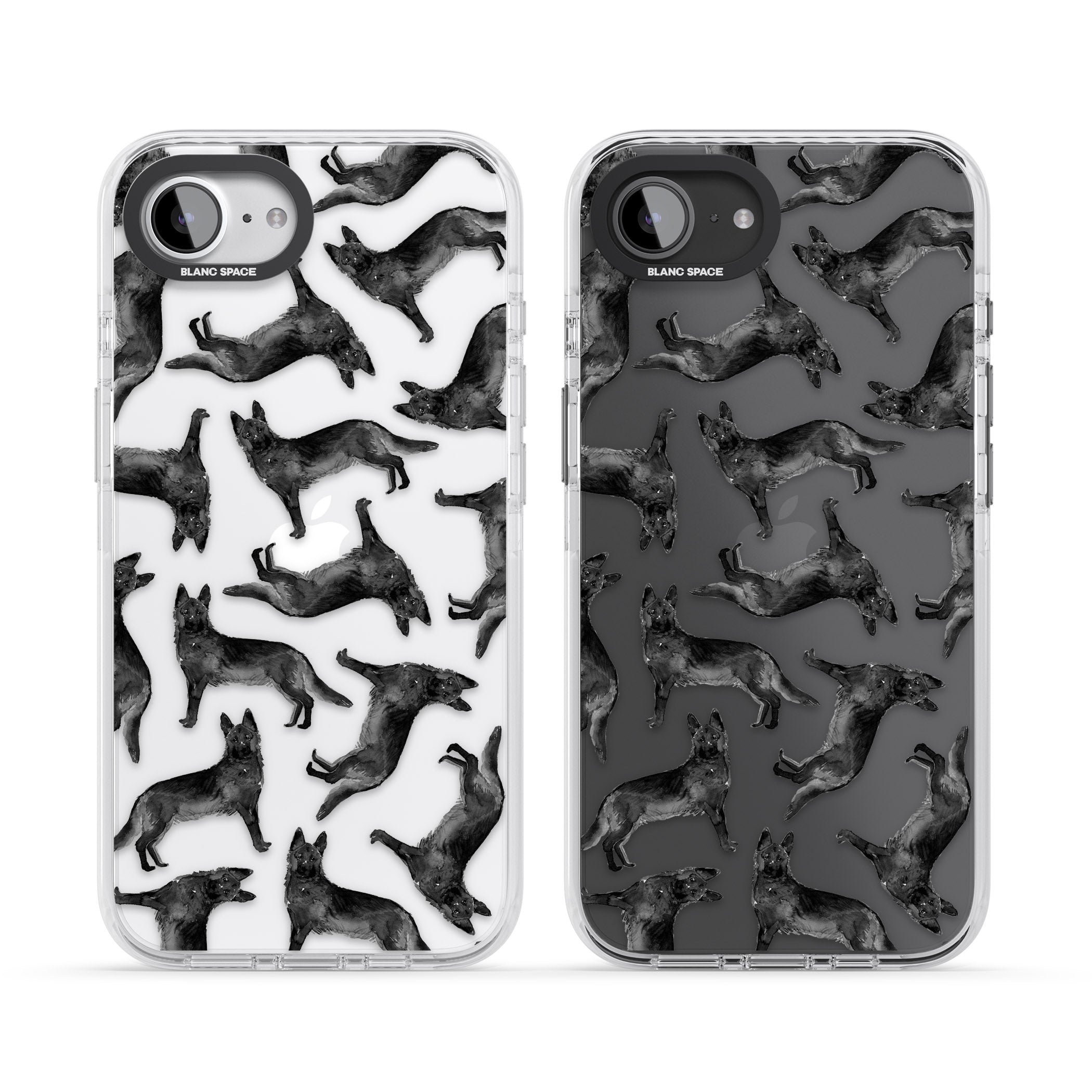 German Shepherd Pattern Black