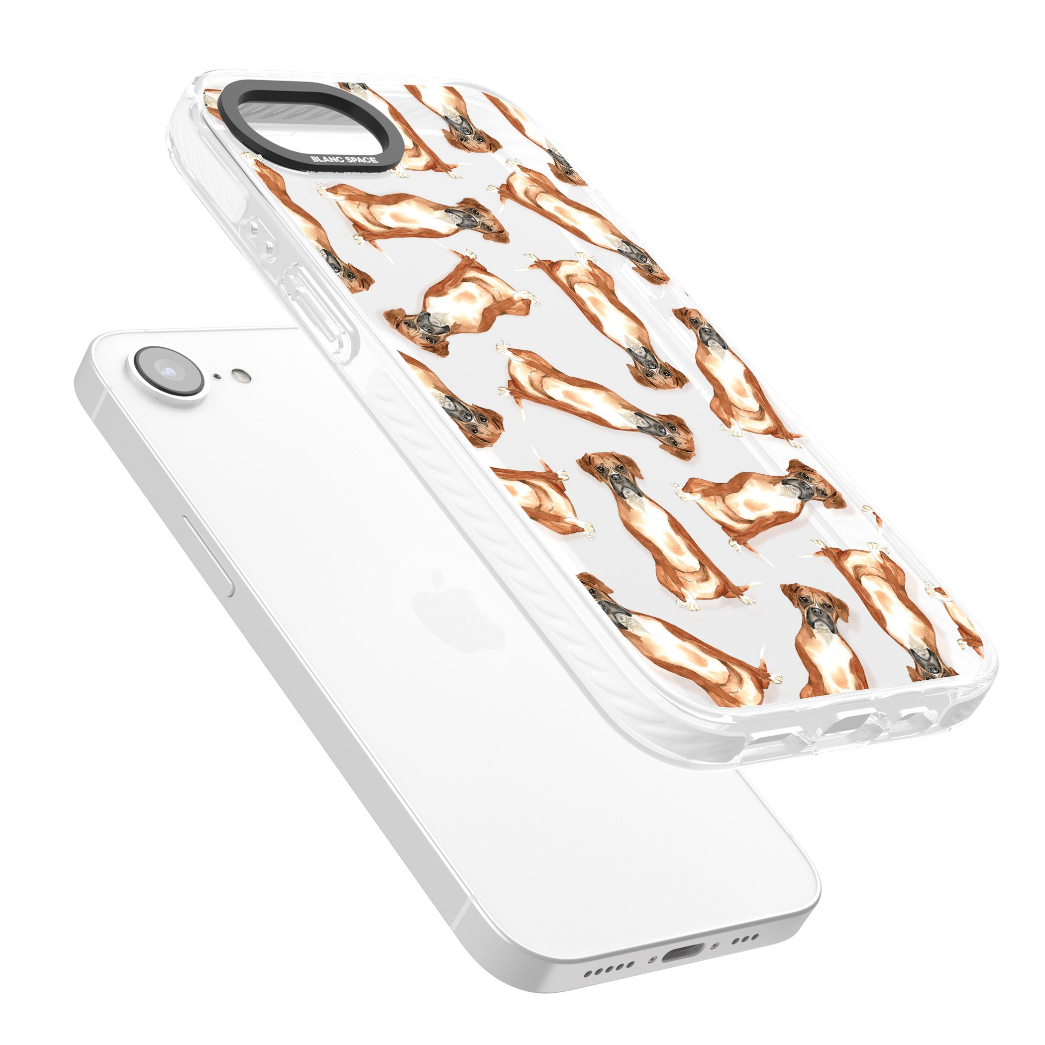 Boxer Watercolor Dog Pattern