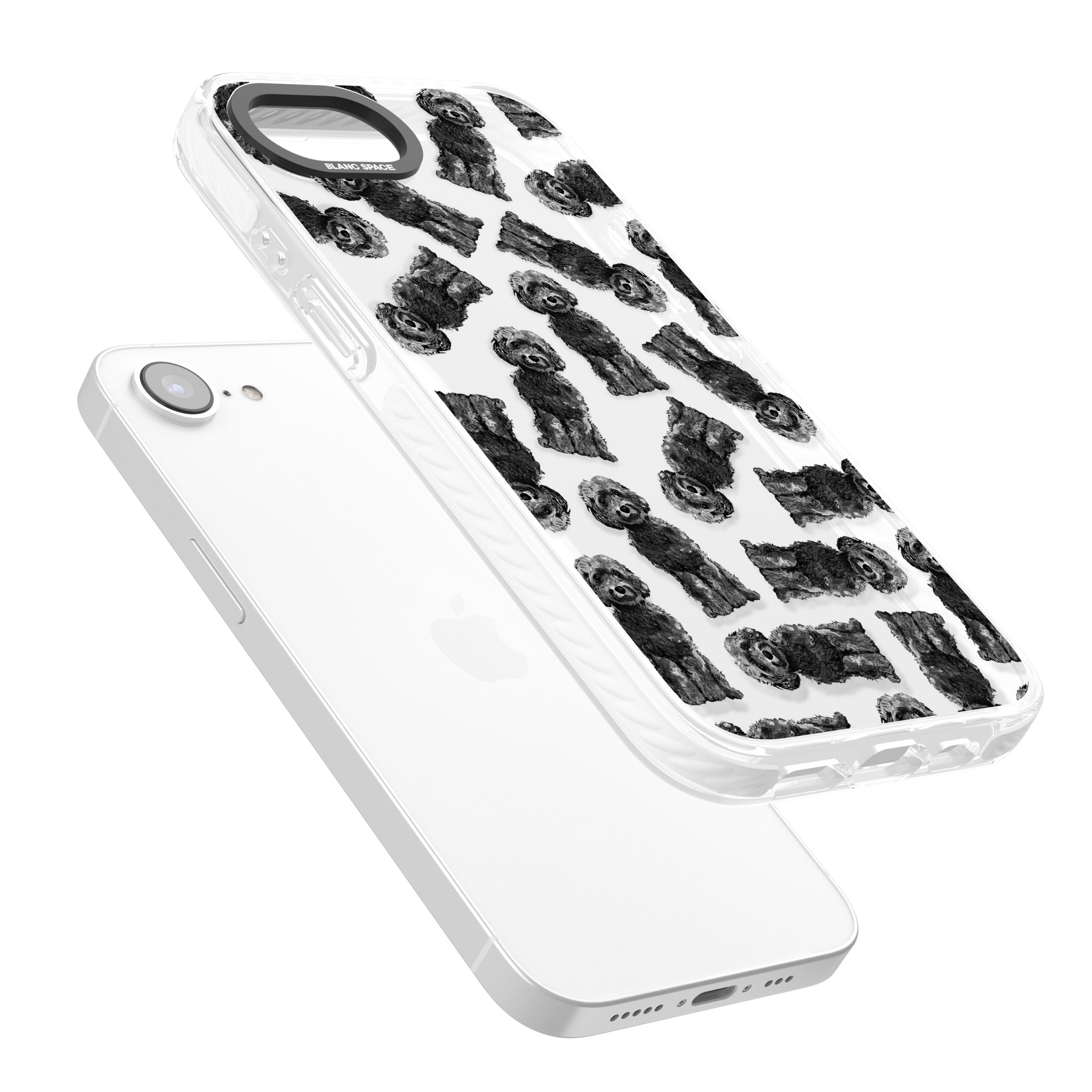 Black Cockapoo Watercolor