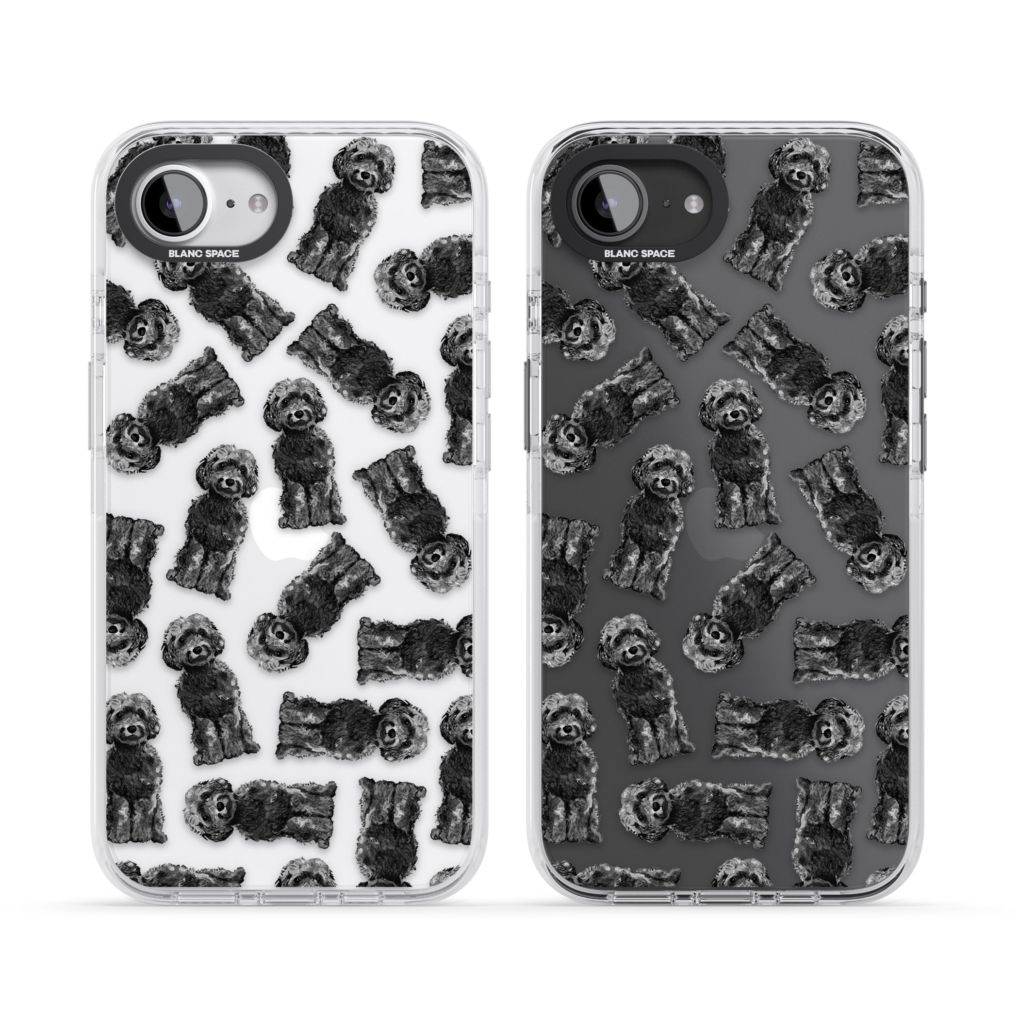 Black Cockapoo Watercolor