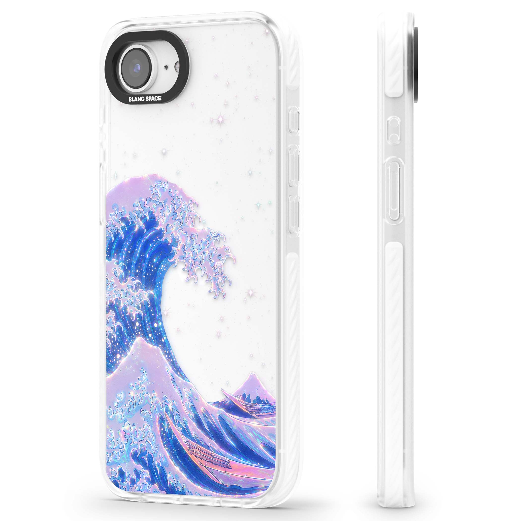The Great Wave In Opal japanese iPhone case | Clear Impact case for iPhone 16e, iPhone 17e