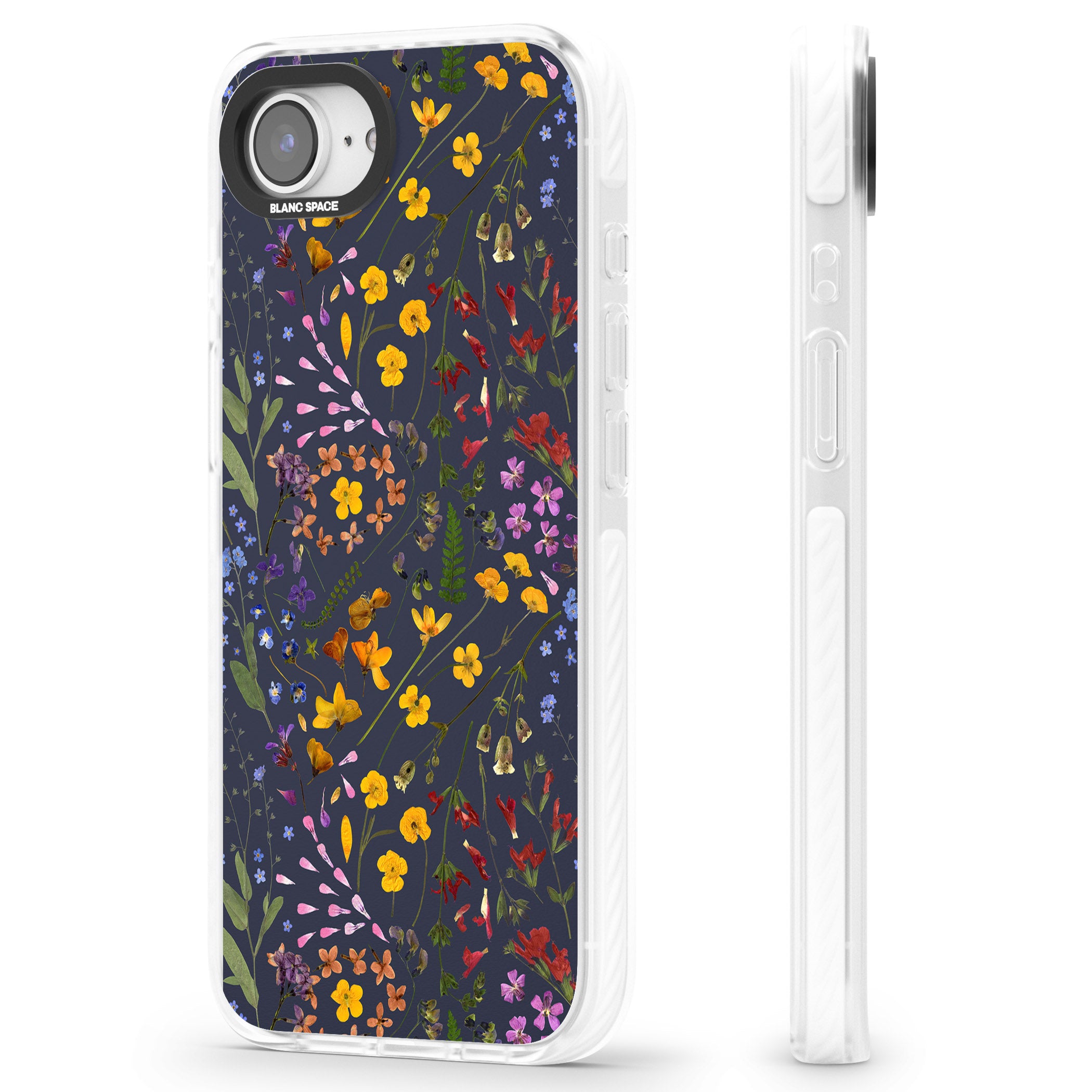 Wildflower Leaves Cluster Navy