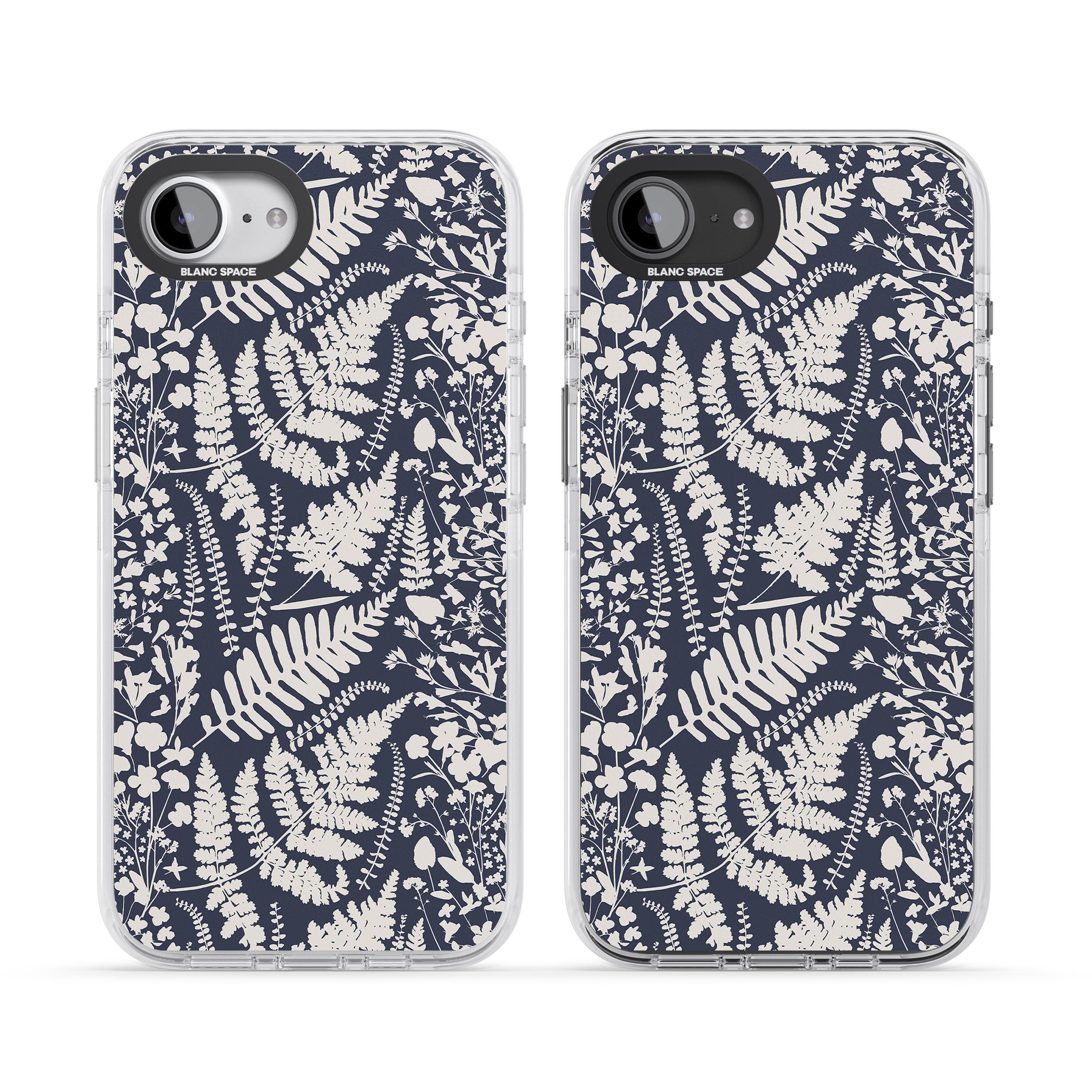 Wildflowers & Ferns On Navy