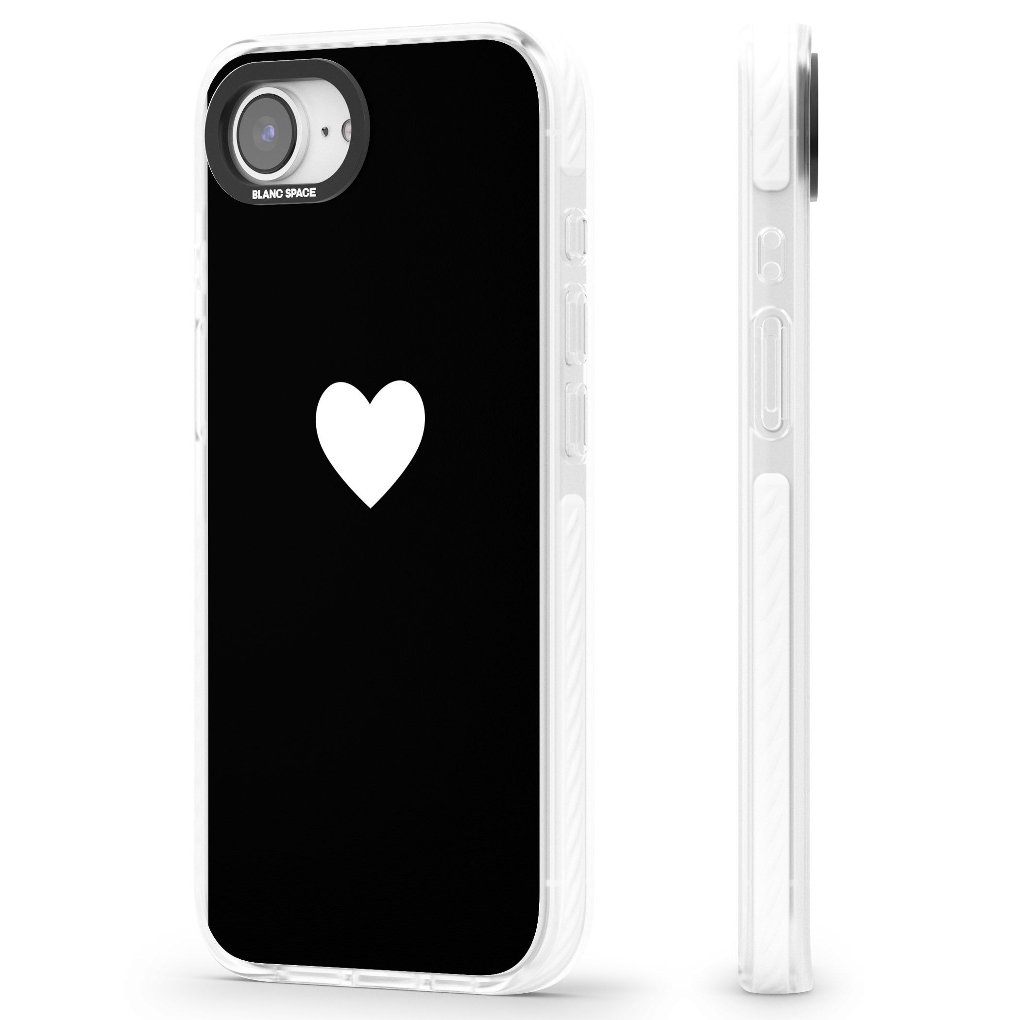 Single Heart Design: White &
