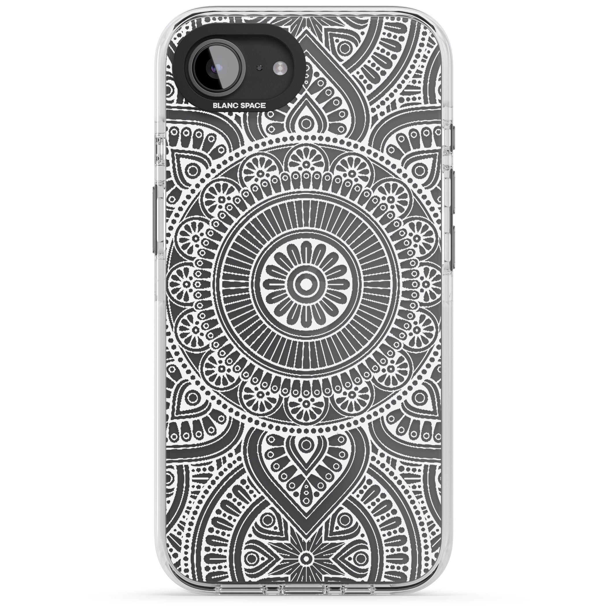 White Henna Flower Wheel