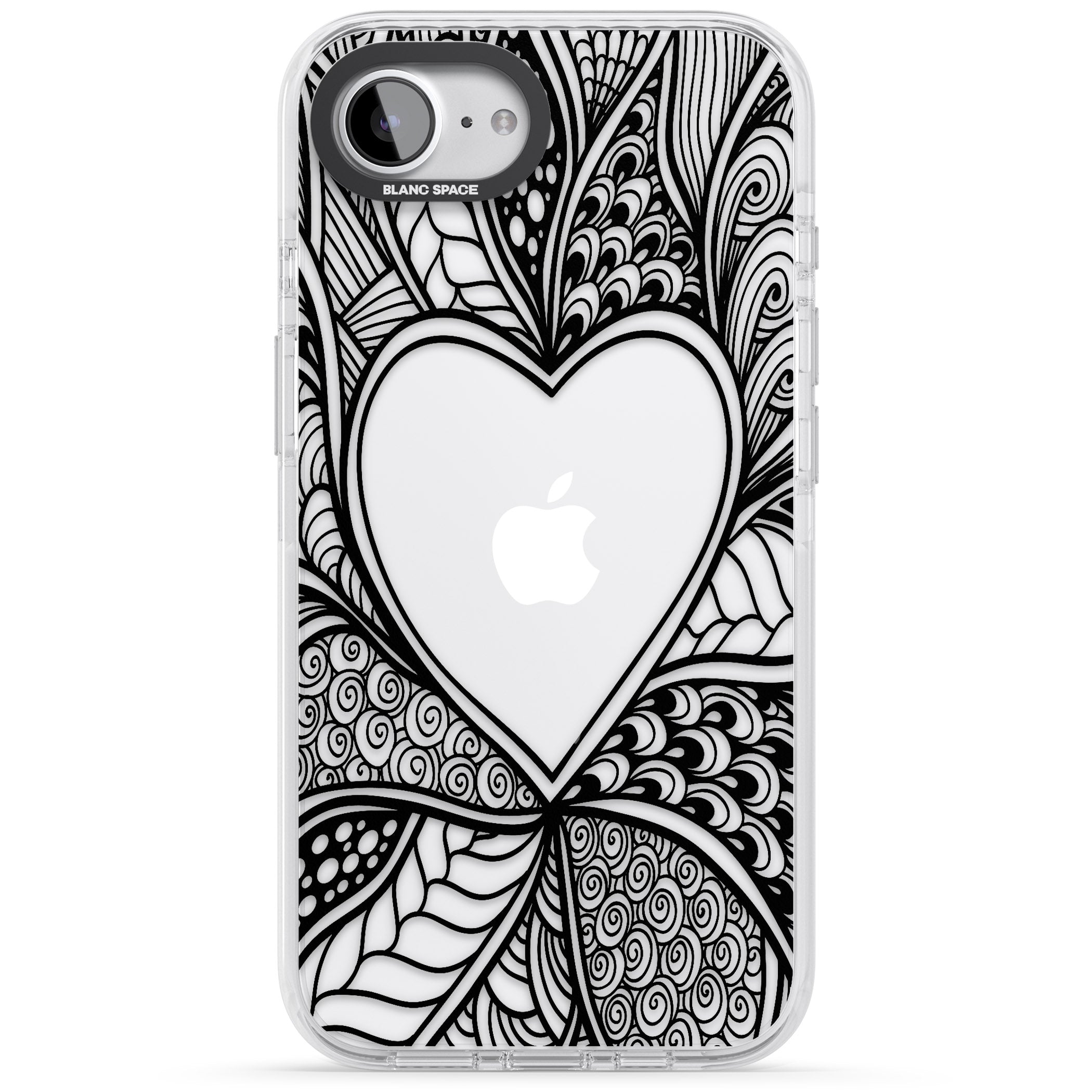 Black Henna Heart