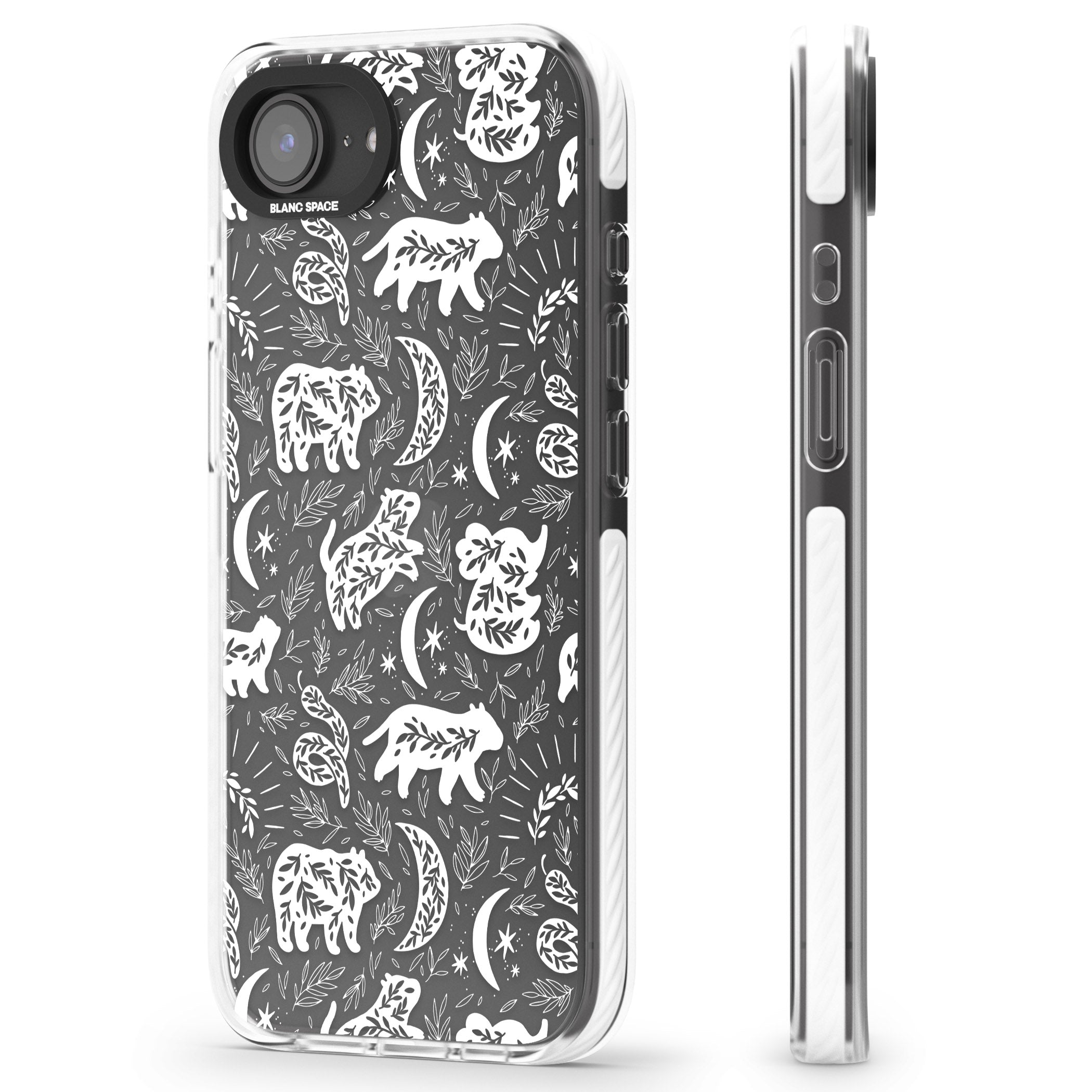 Forest Animal Silhouettes: White/Clear