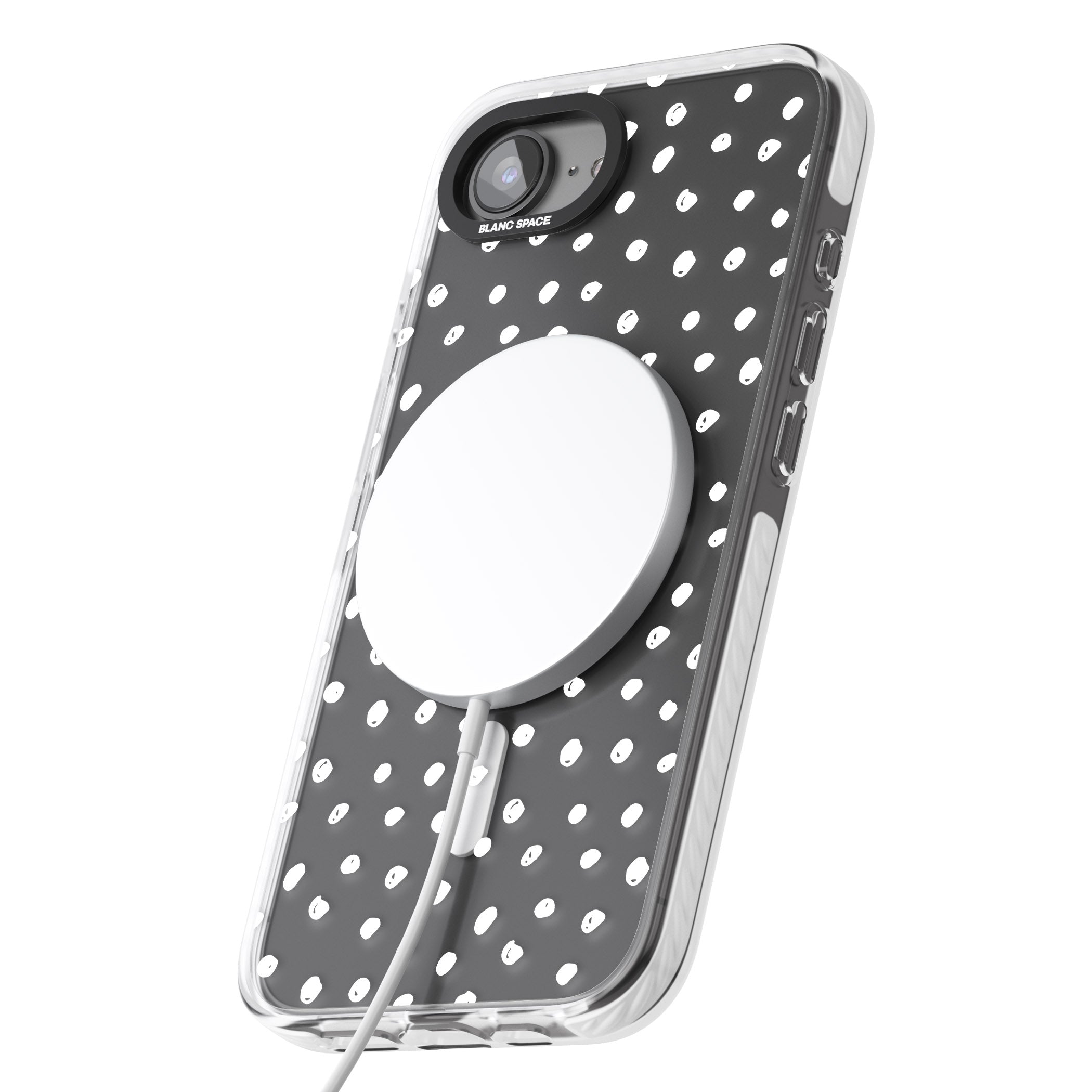 Messy White Dot Pattern