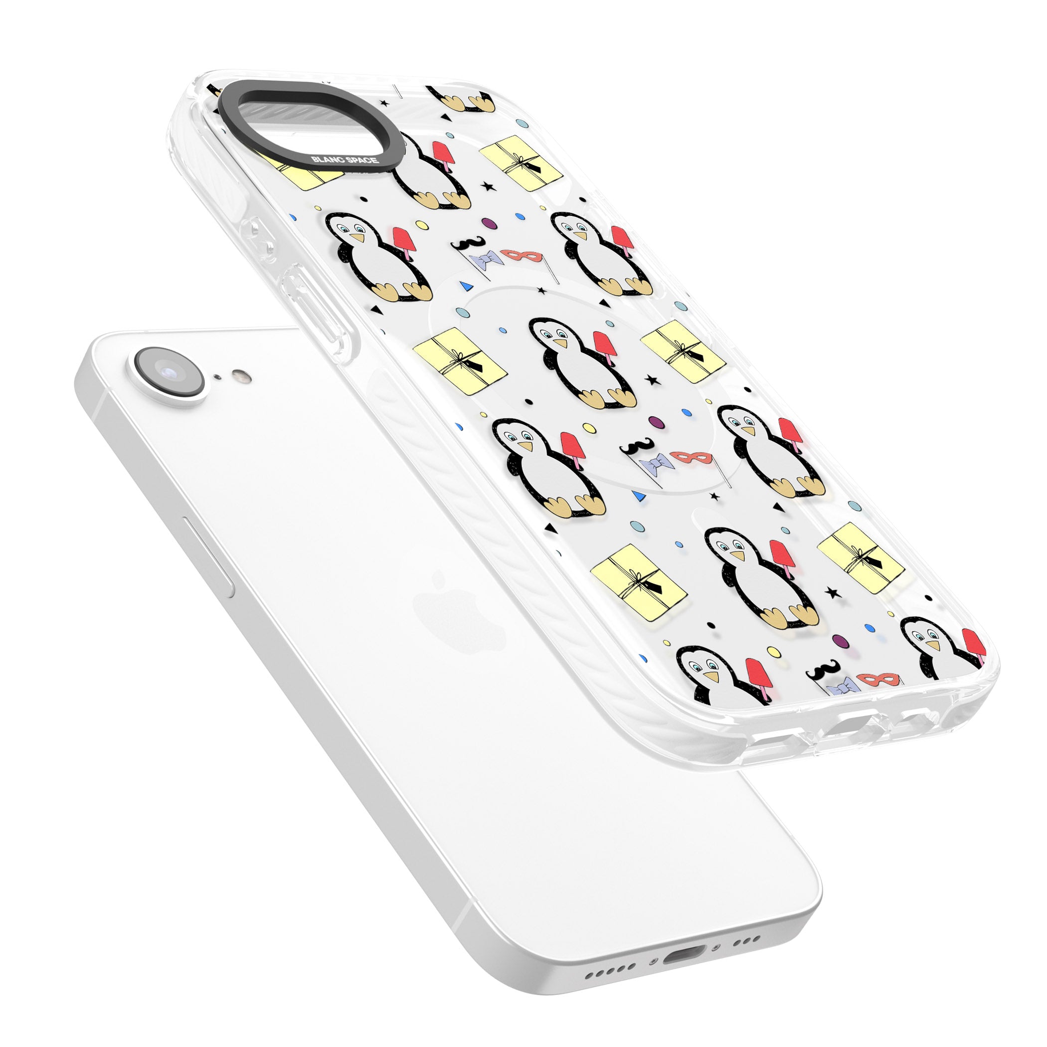 Cute Penguin Pattern Clear