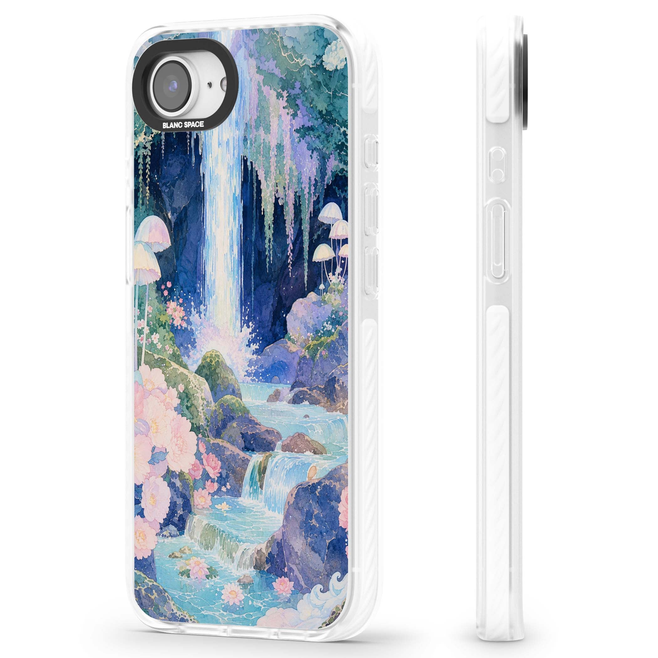 Mystic Waterfall art iPhone case | Impact Magsafe case for iPhone 16e, iPhone 17e