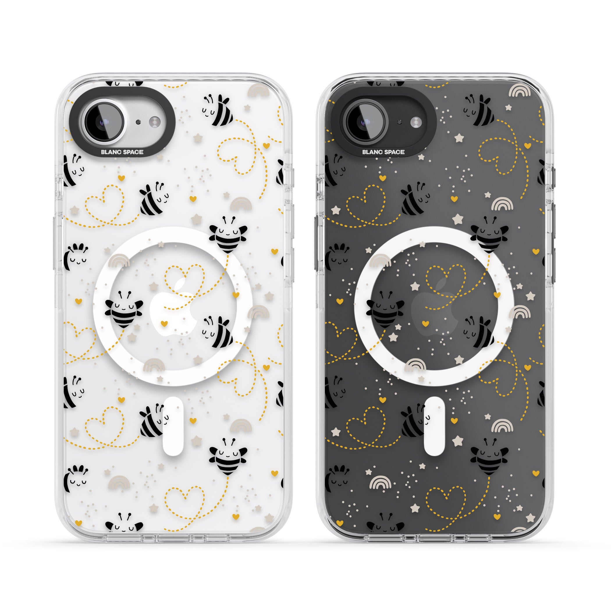 Bee Hearts Pattern