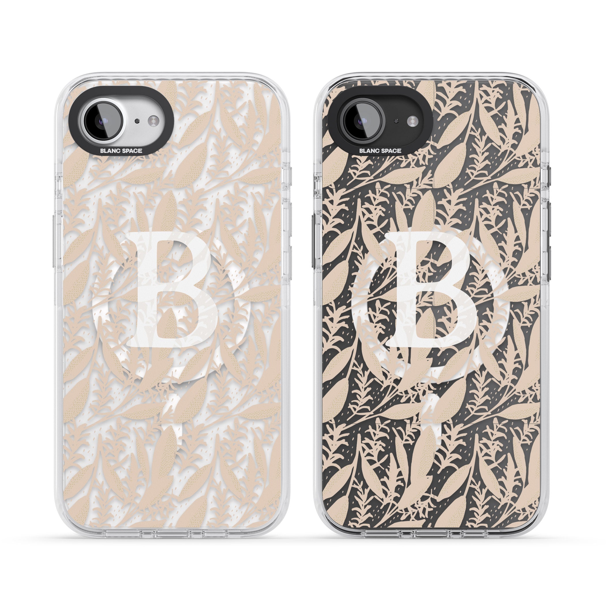 Personalised Monogram Subtle Abstract Floral