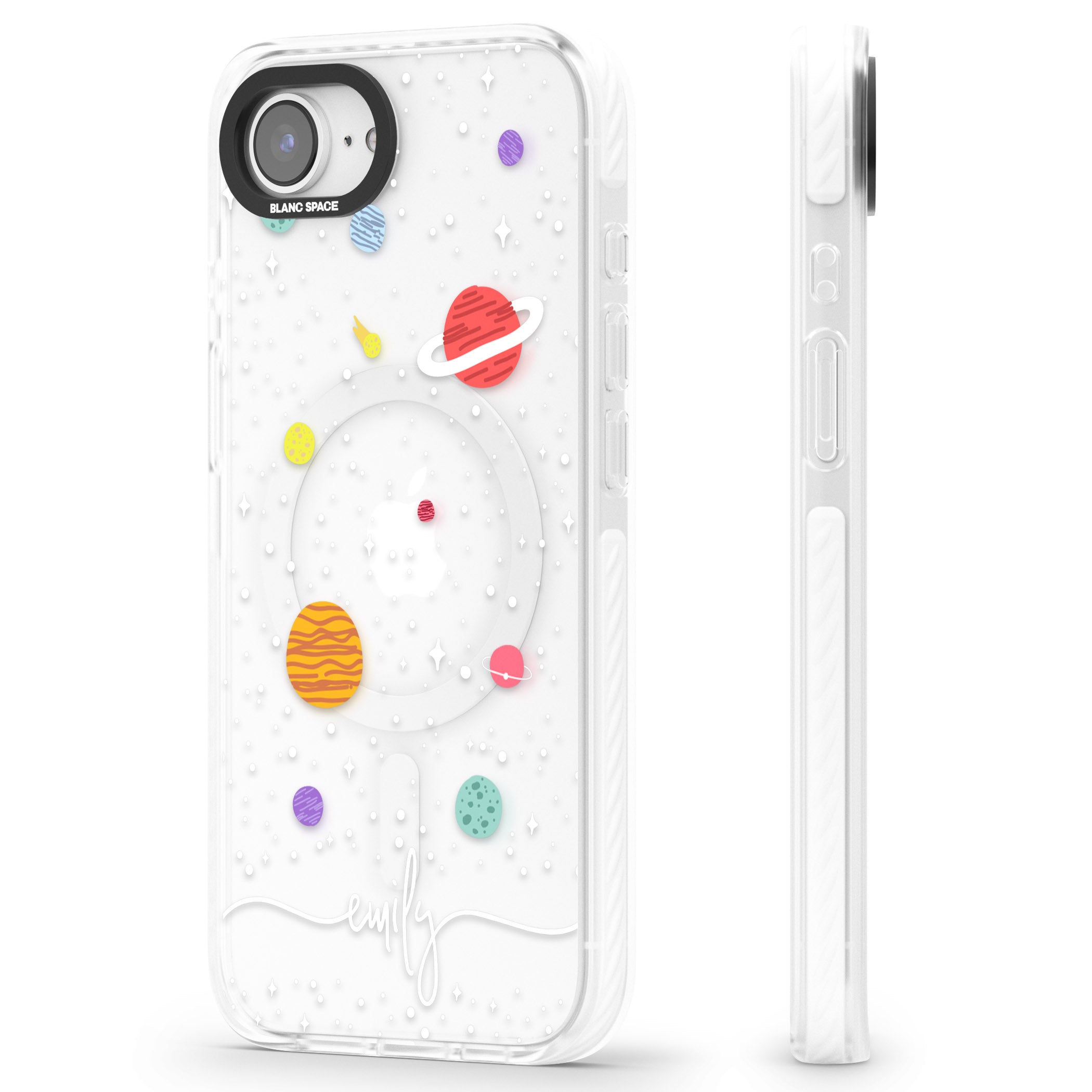 Personalised Cute Cartoon Planet (Clear)