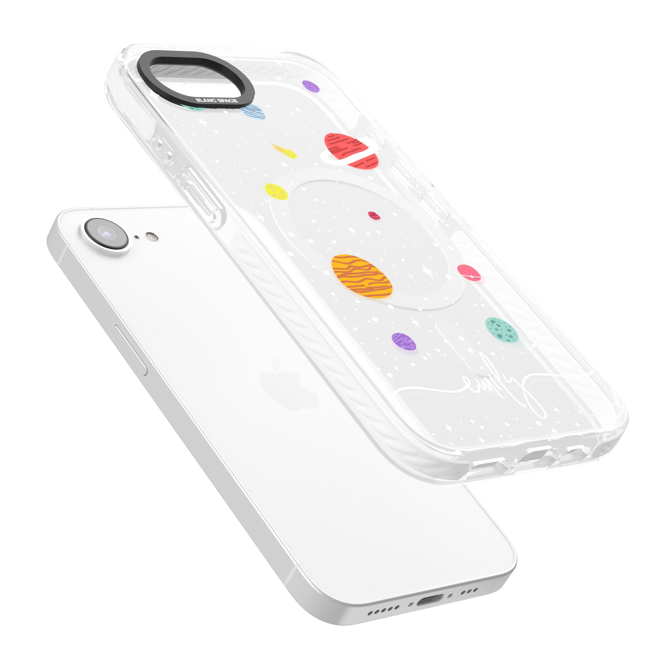 Personalised Cute Cartoon Planet (Clear)