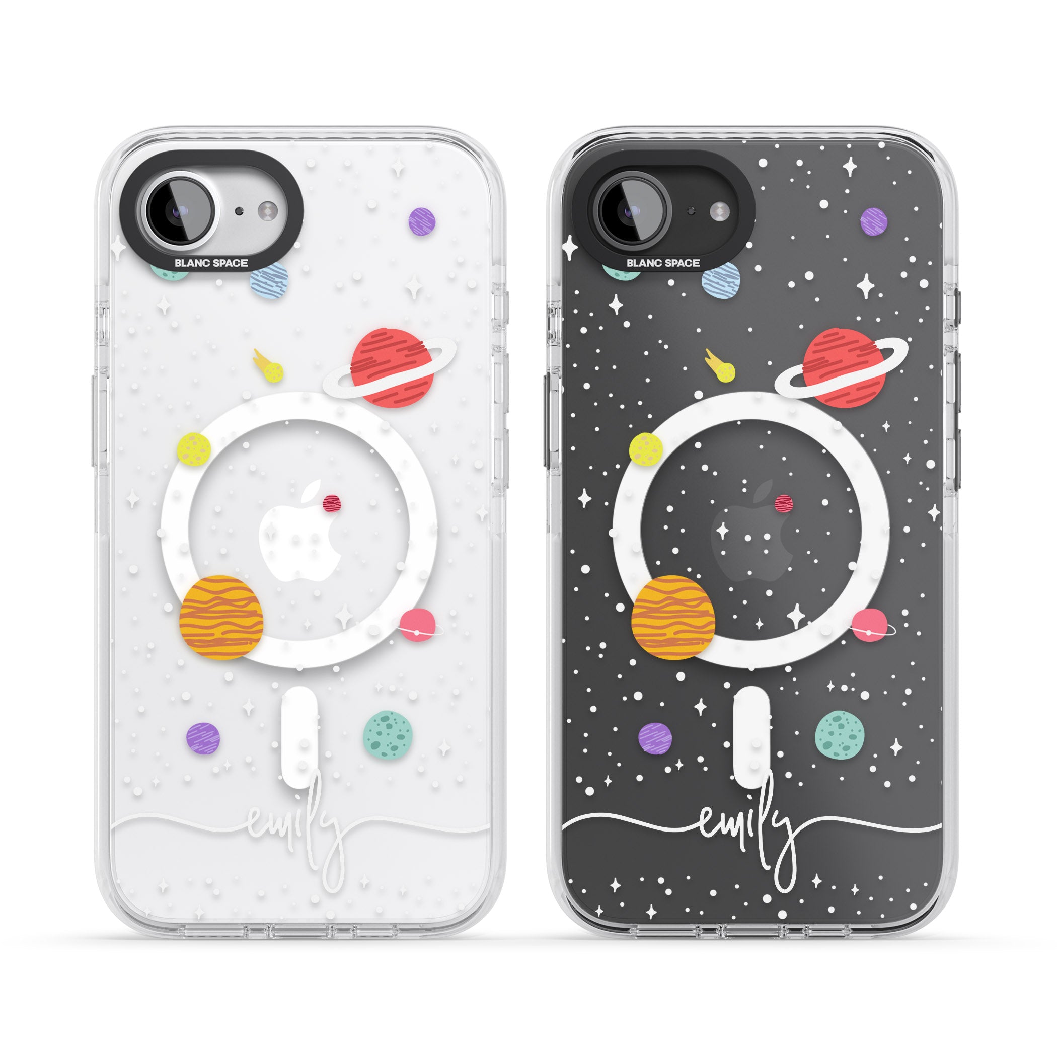 Personalised Cute Cartoon Planet (Clear)