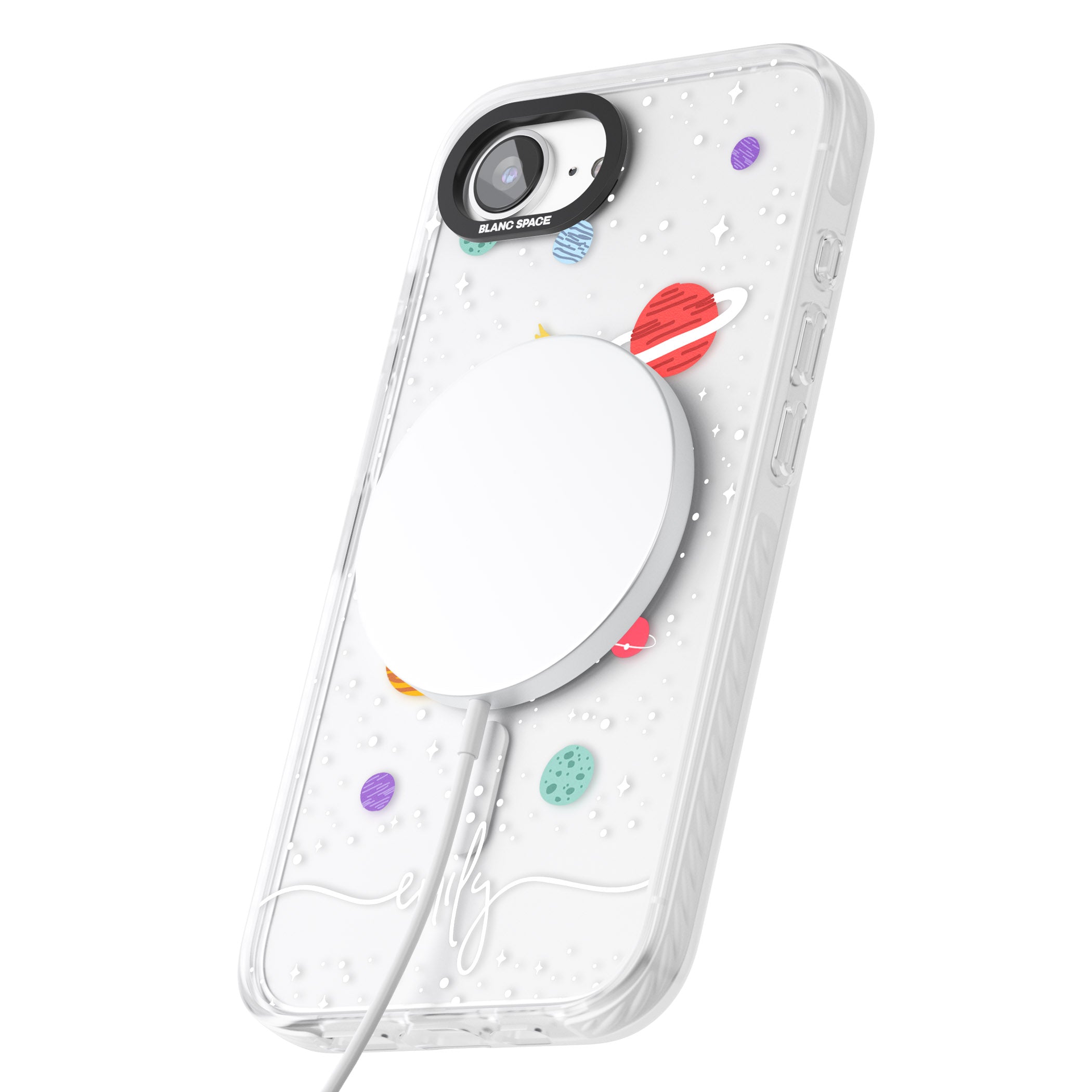 Personalised Cute Cartoon Planet (Clear)