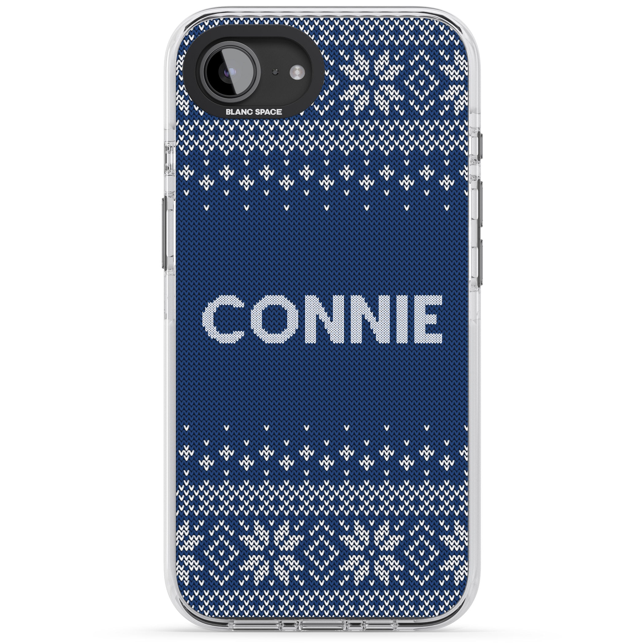 Personalised Blue Knitted Christmas