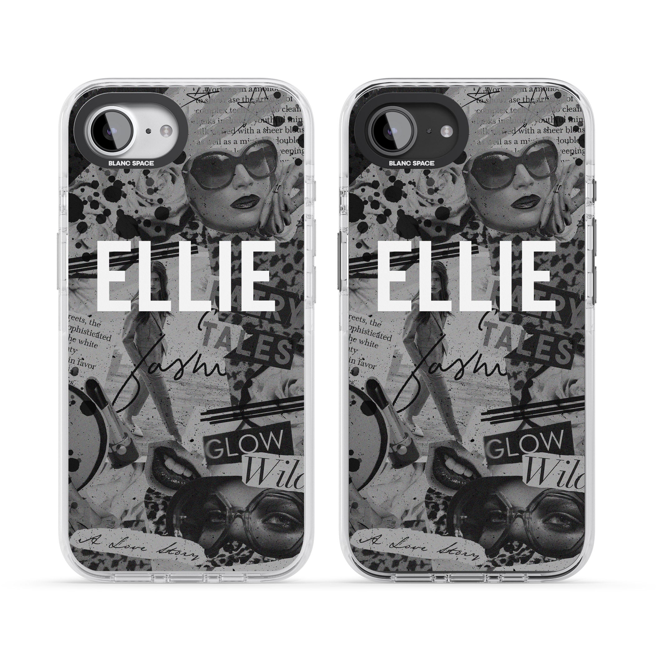 Personalised Grey Scale Vintage Collage