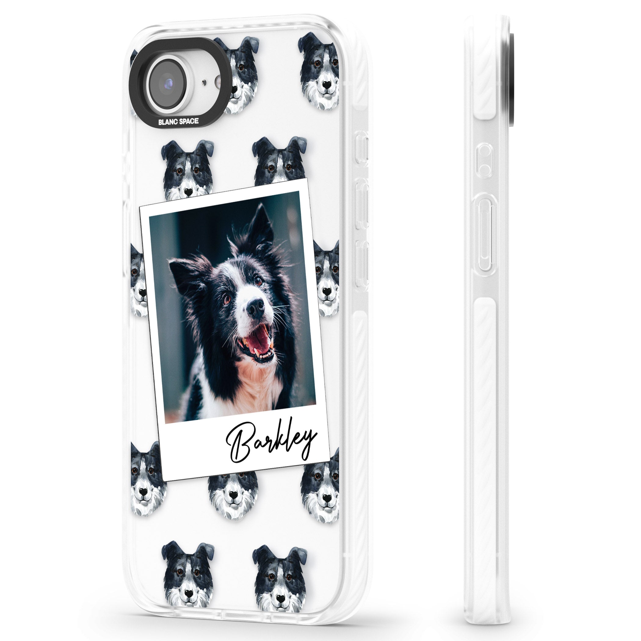 Personalised Border Collie Instant Camera Photo
