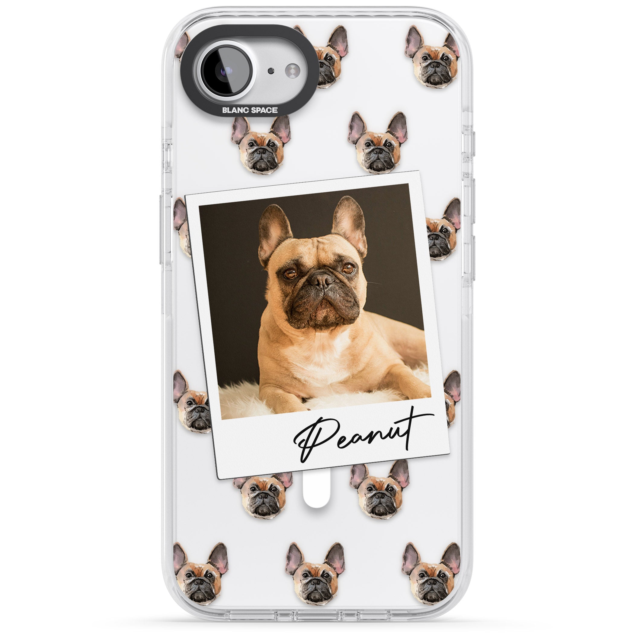 Personalised Tan French Bulldog Instant Camera Photo