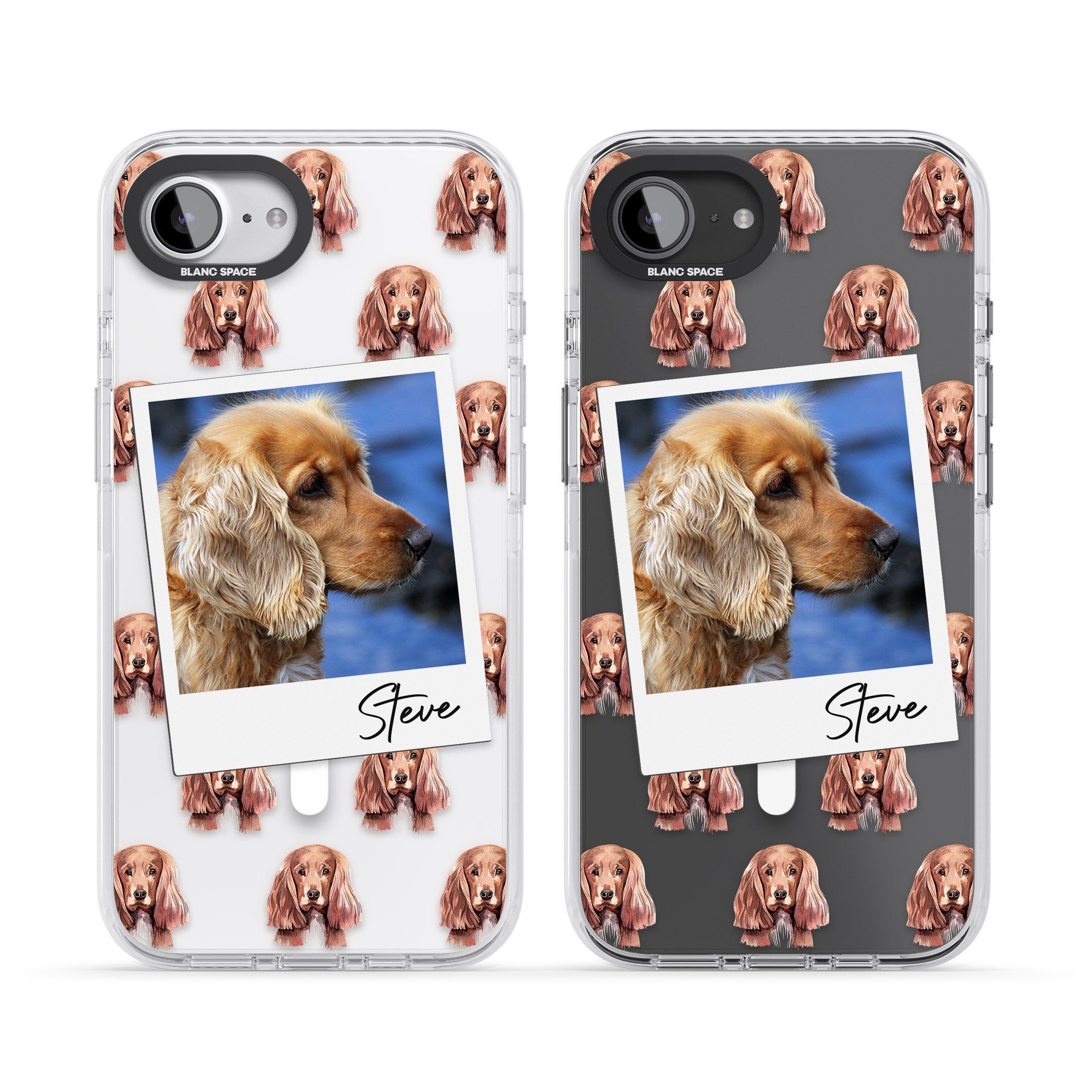 Personalised Cocker Spaniel Instant Camera Photo