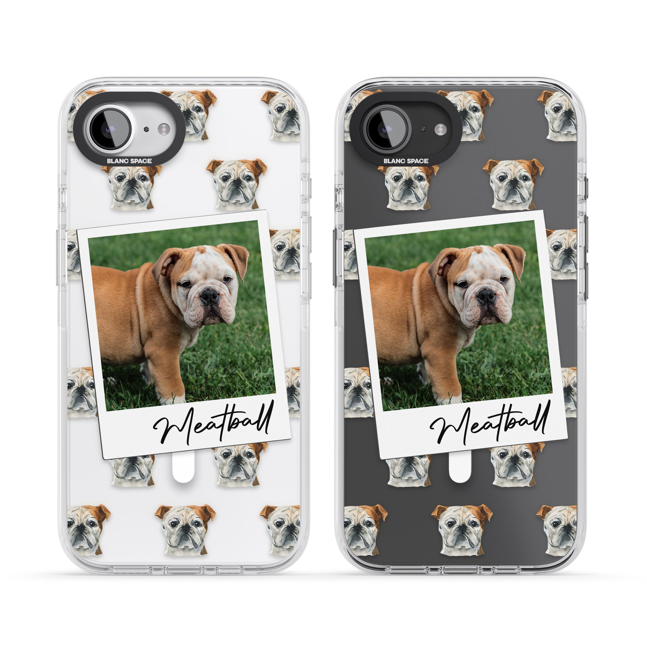 Personalised English Bulldog Instant Camera Photo