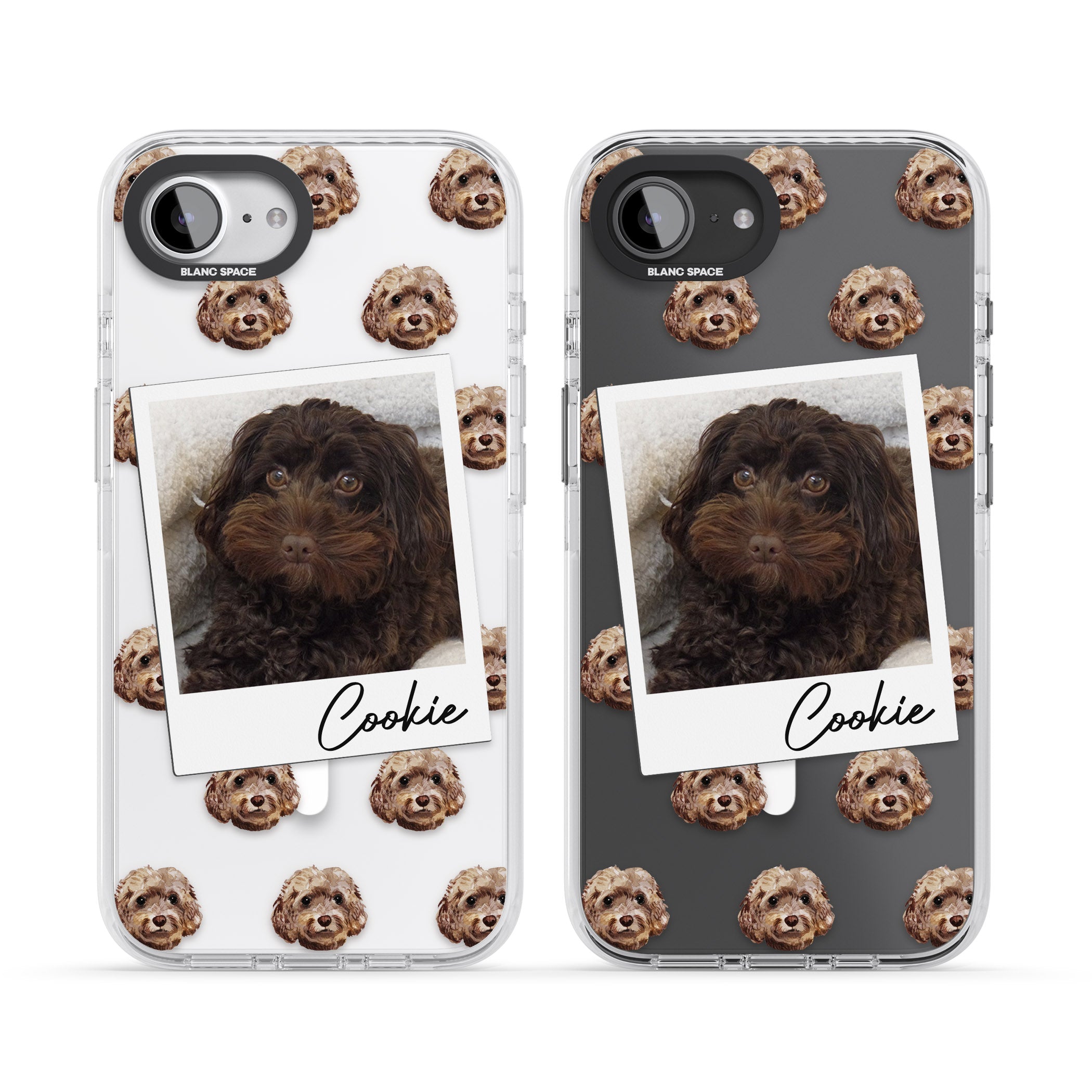 Personalised Brown Cockapoo Instant Camera Photo