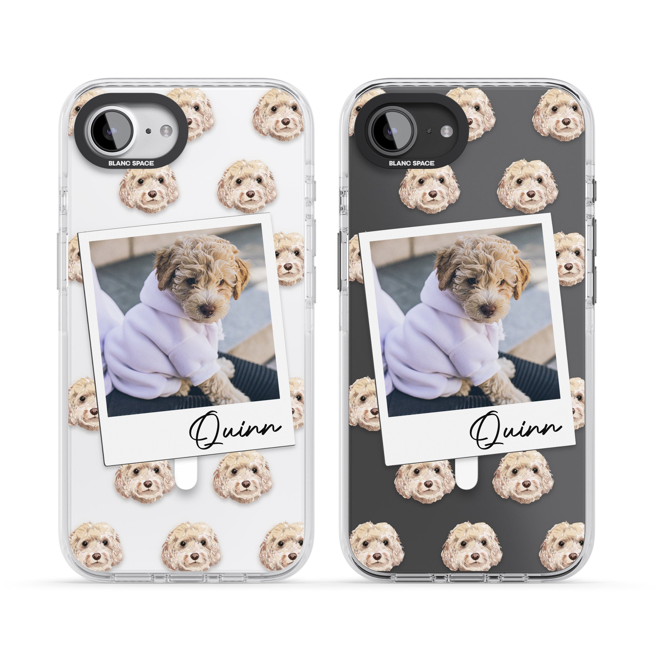 Personalised Cream Cockapoo Instant Camera Photo