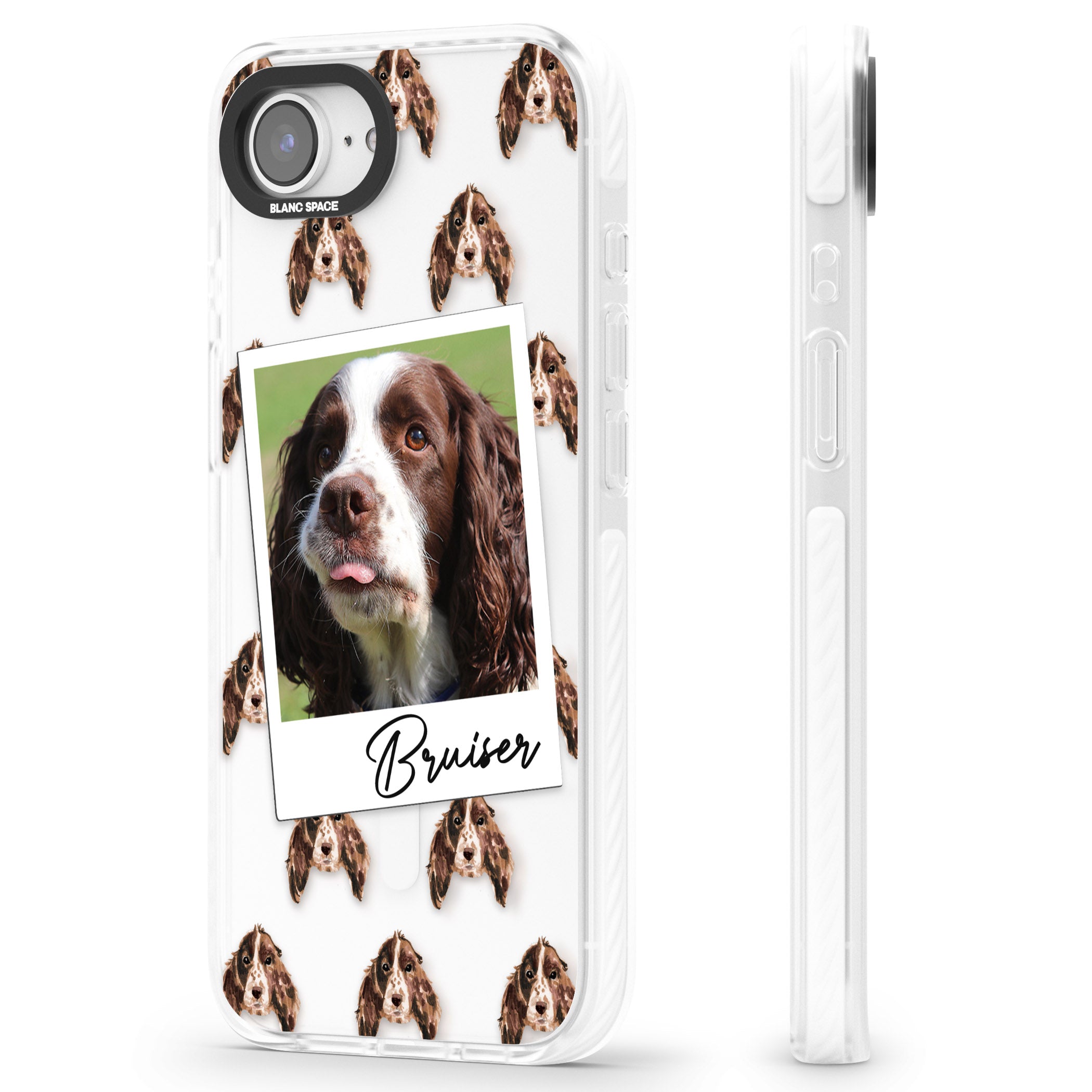 Personalised Springer Spaniel Instant Camera Photo
