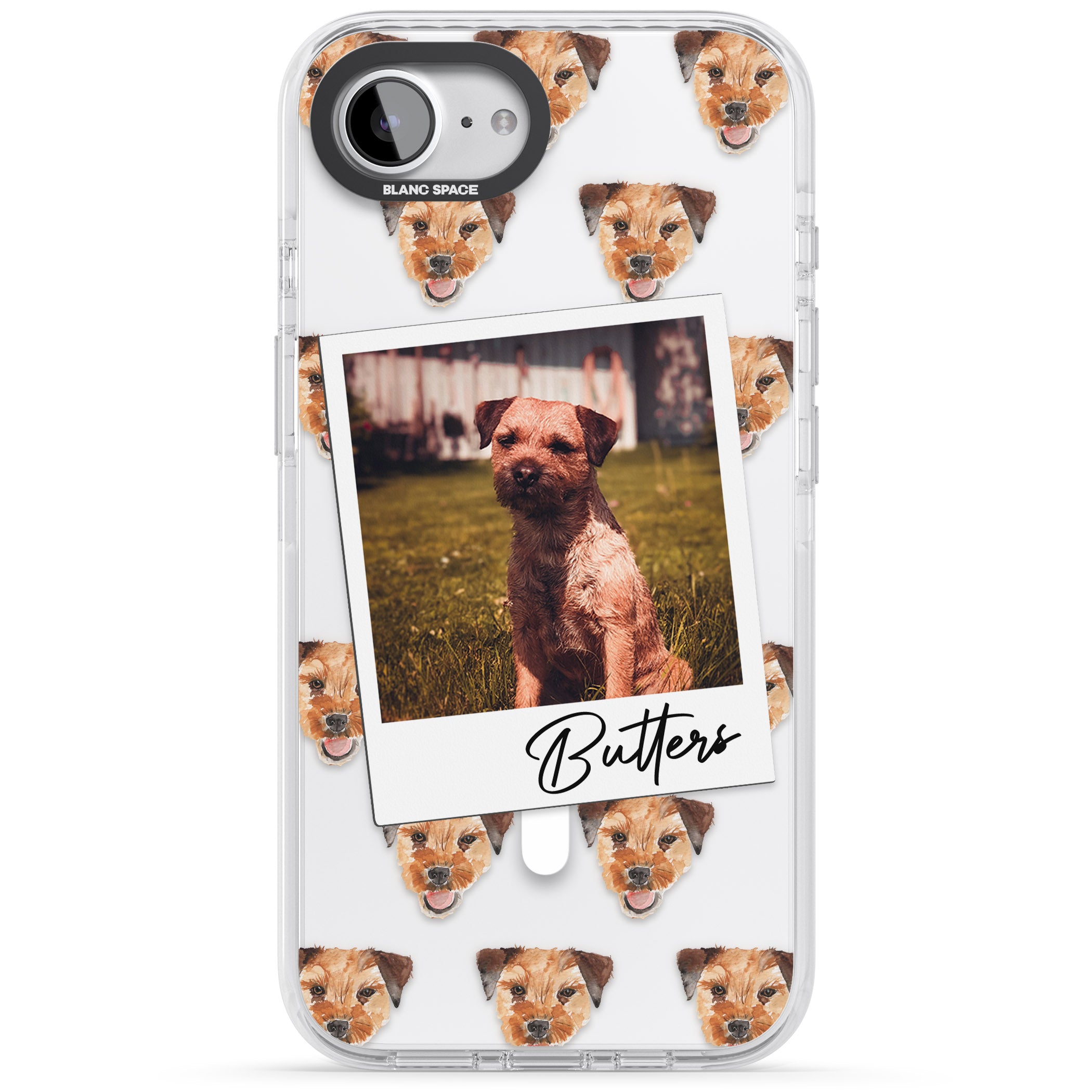 Personalised Border Terrier Instant Camera Photo