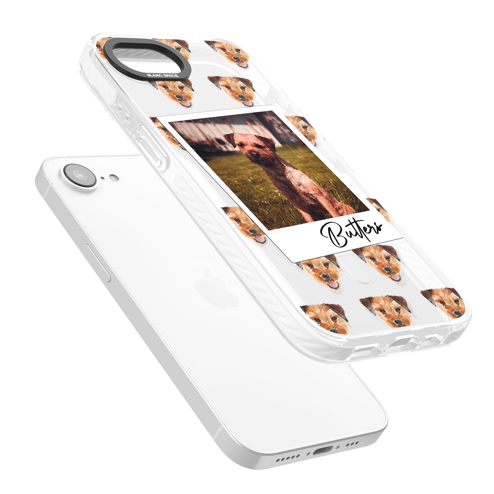 Personalised Border Terrier Instant Camera Photo