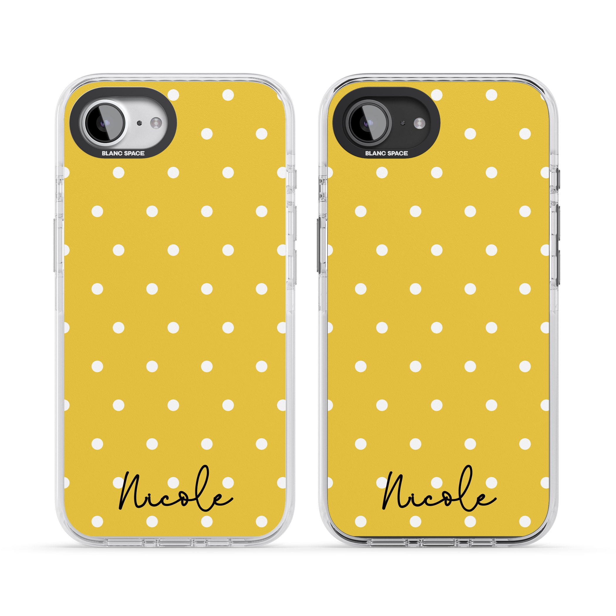 Personalised Yellow Polka Dot