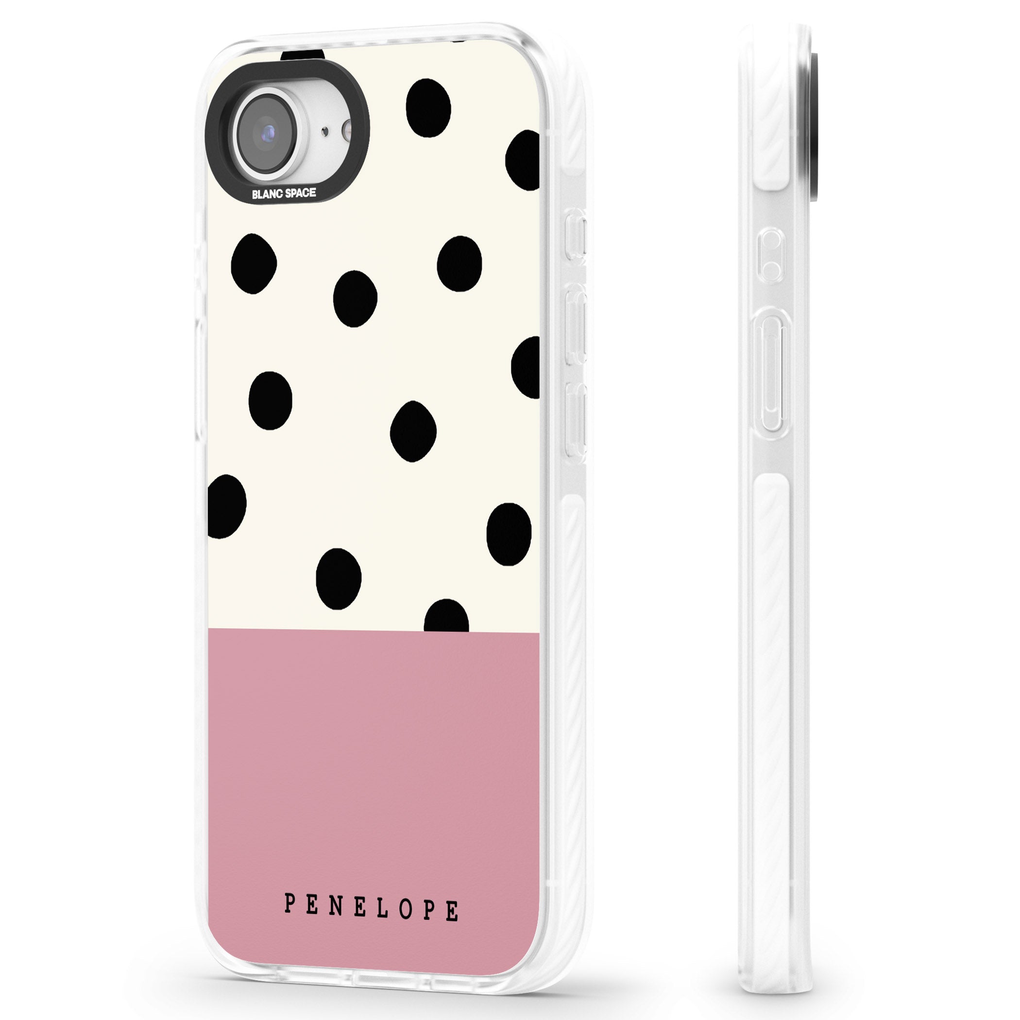 Personalised Pink Border Polka Dot