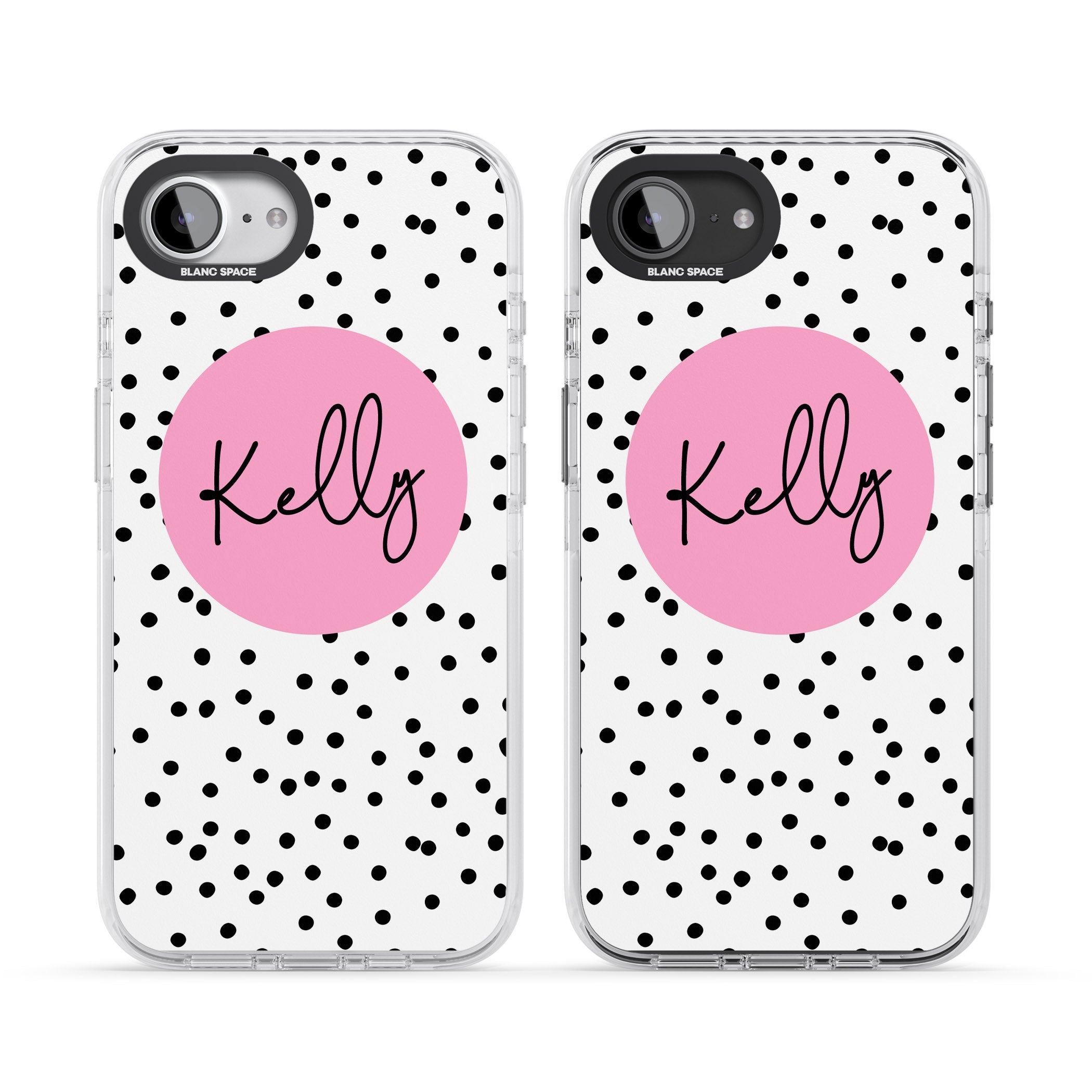 Personalised Pink Circle & Dots