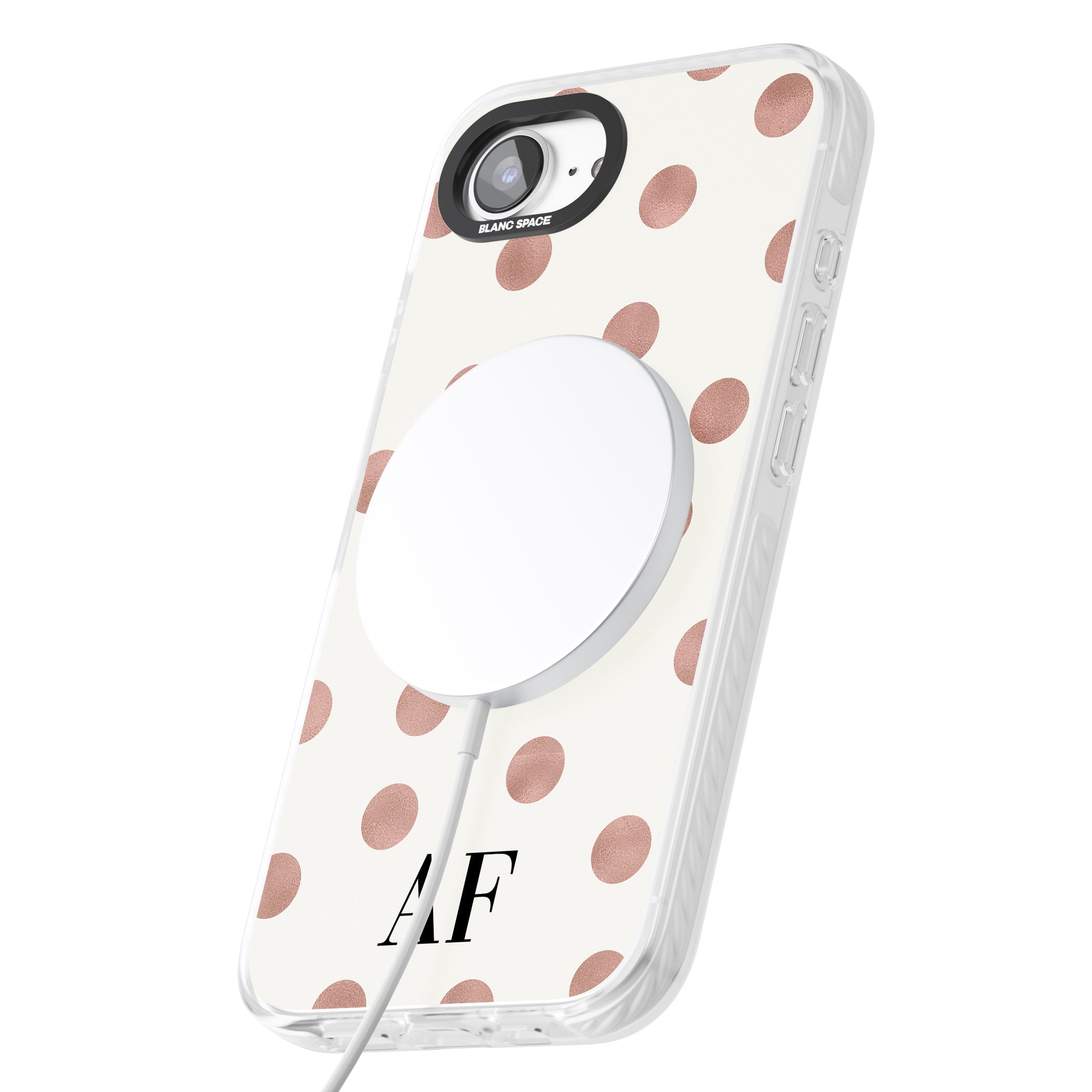 Personalised Rose Gold Dots & Initials
