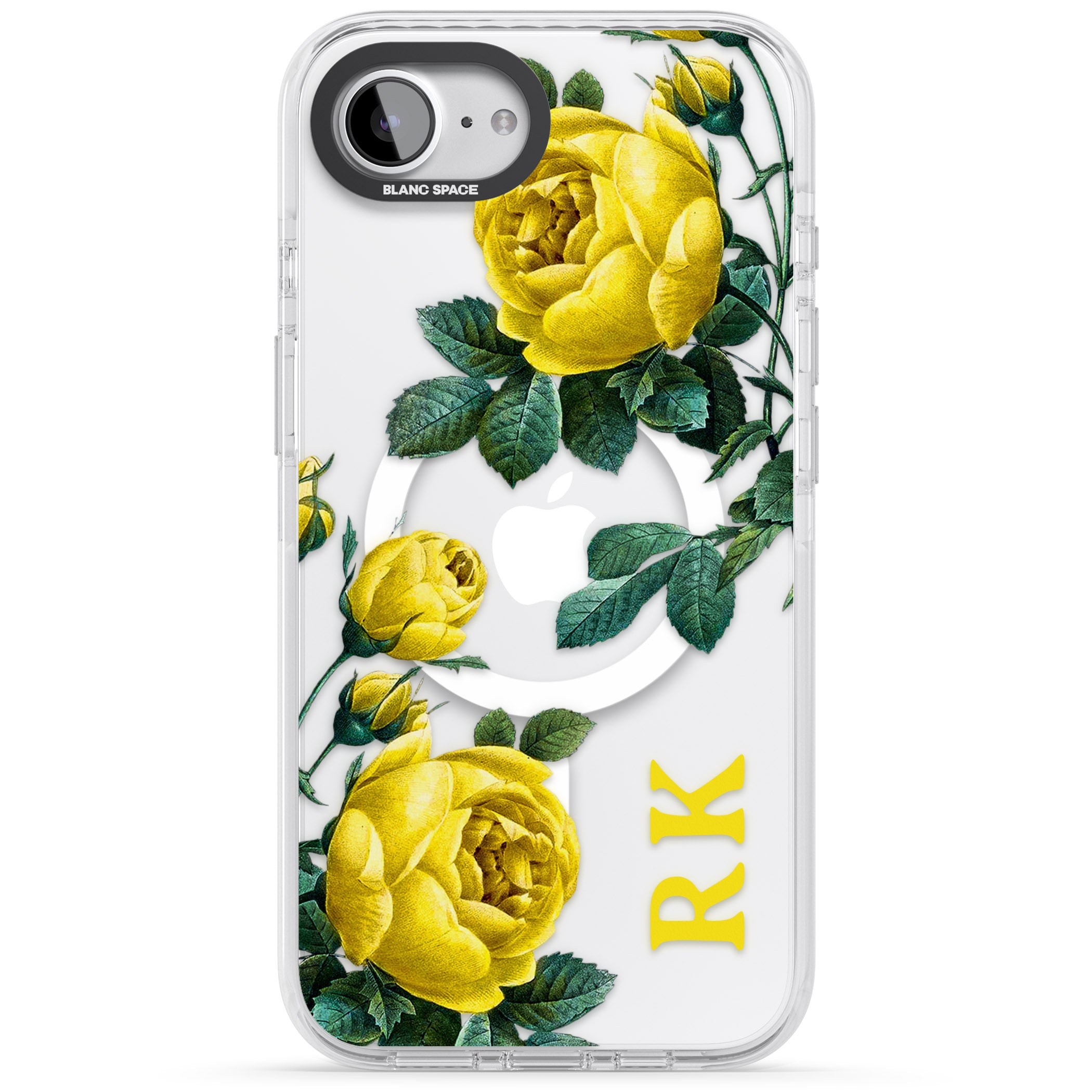 Personalised Vintage Floral Yellow Roses
