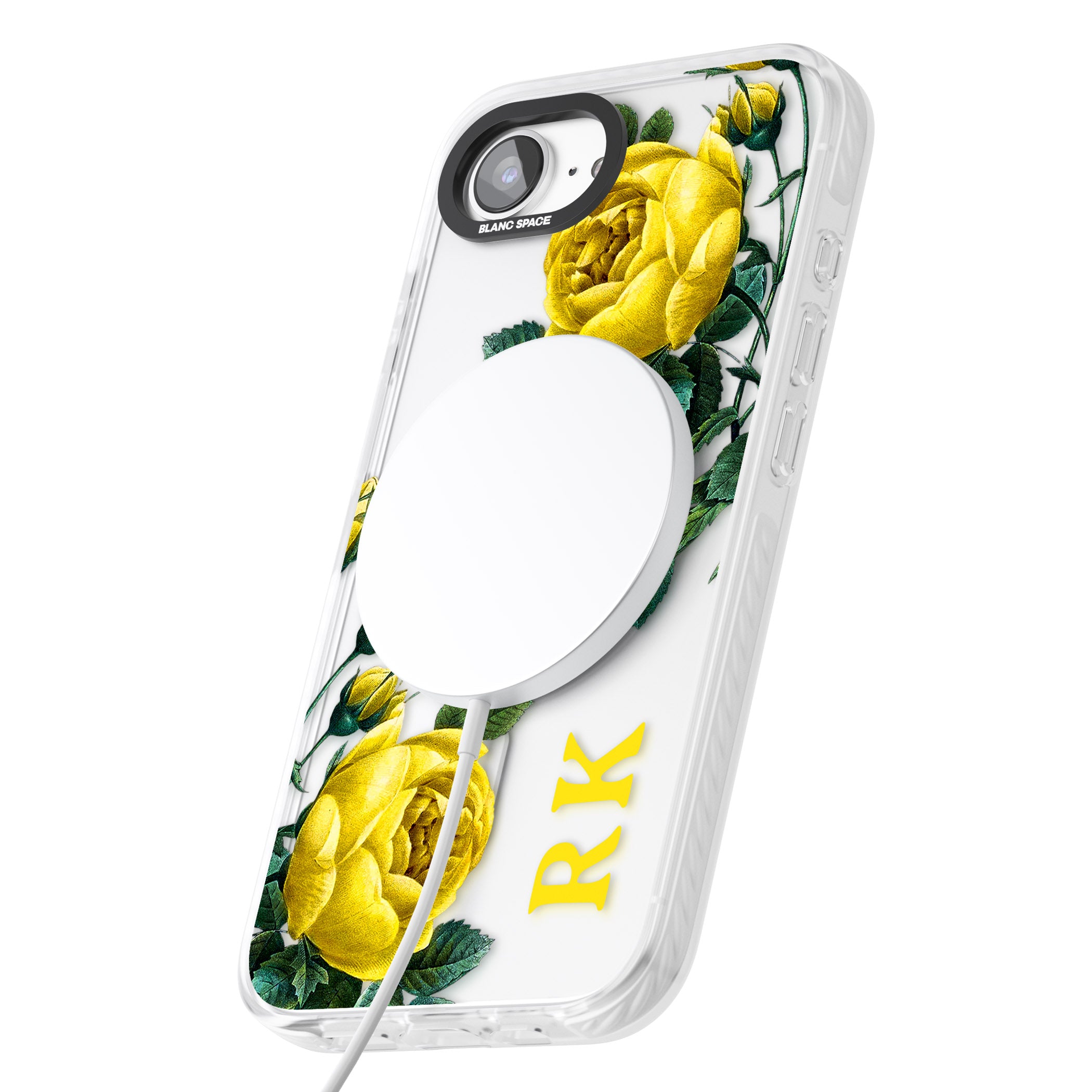 Personalised Vintage Floral Yellow Roses