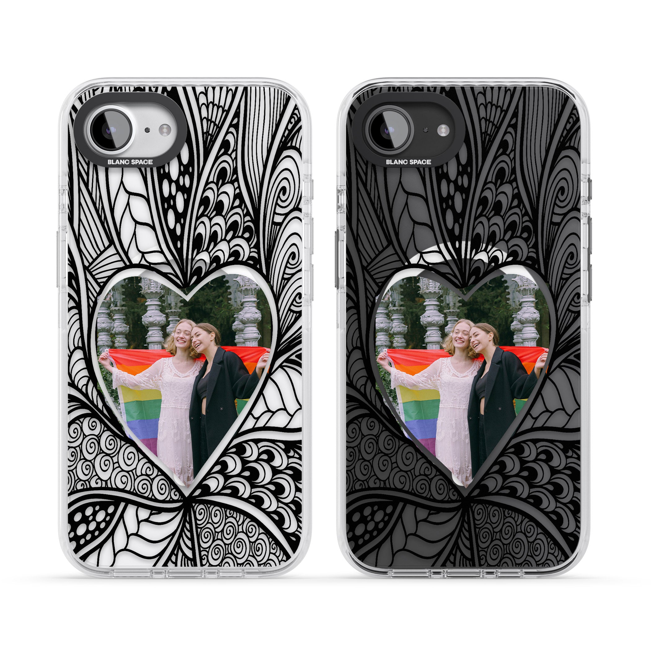 Personalised Henna Heart Photo Case