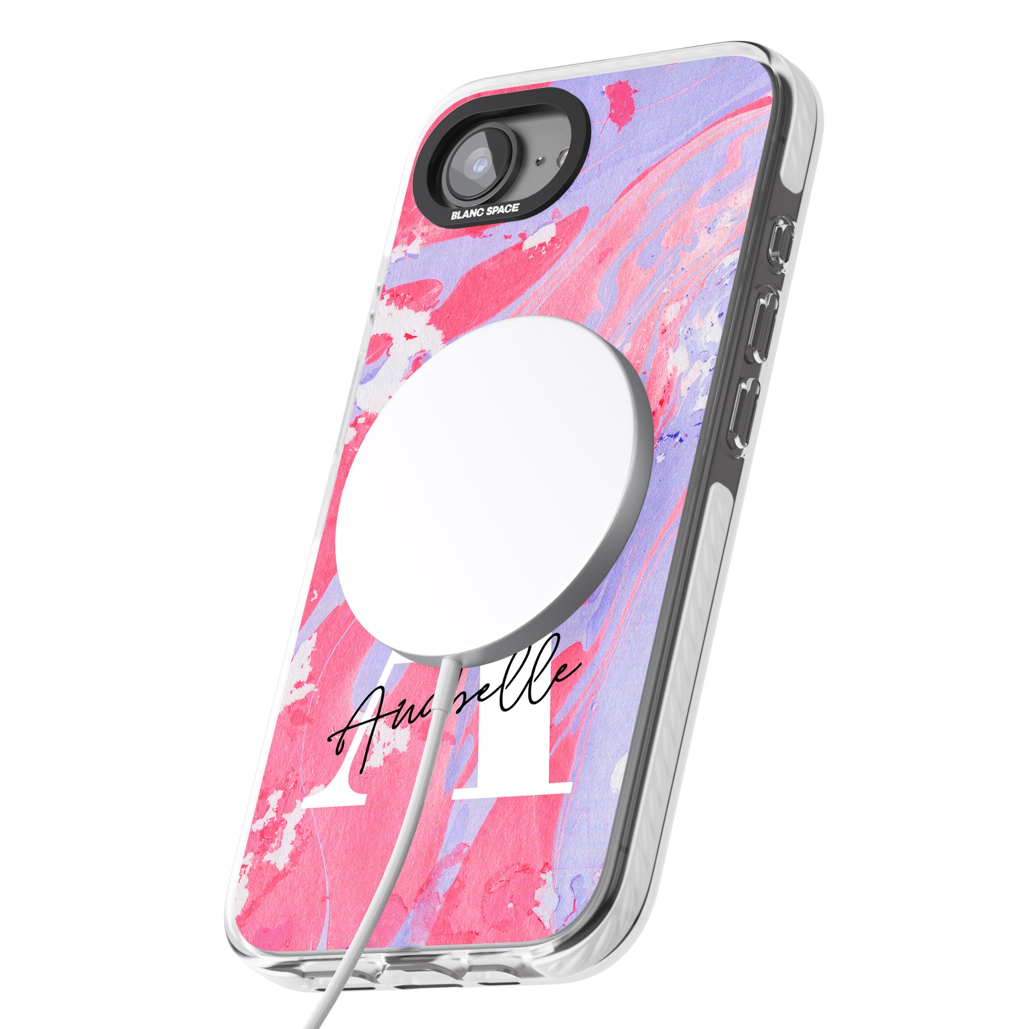 Personalised Pink & Purple Marble