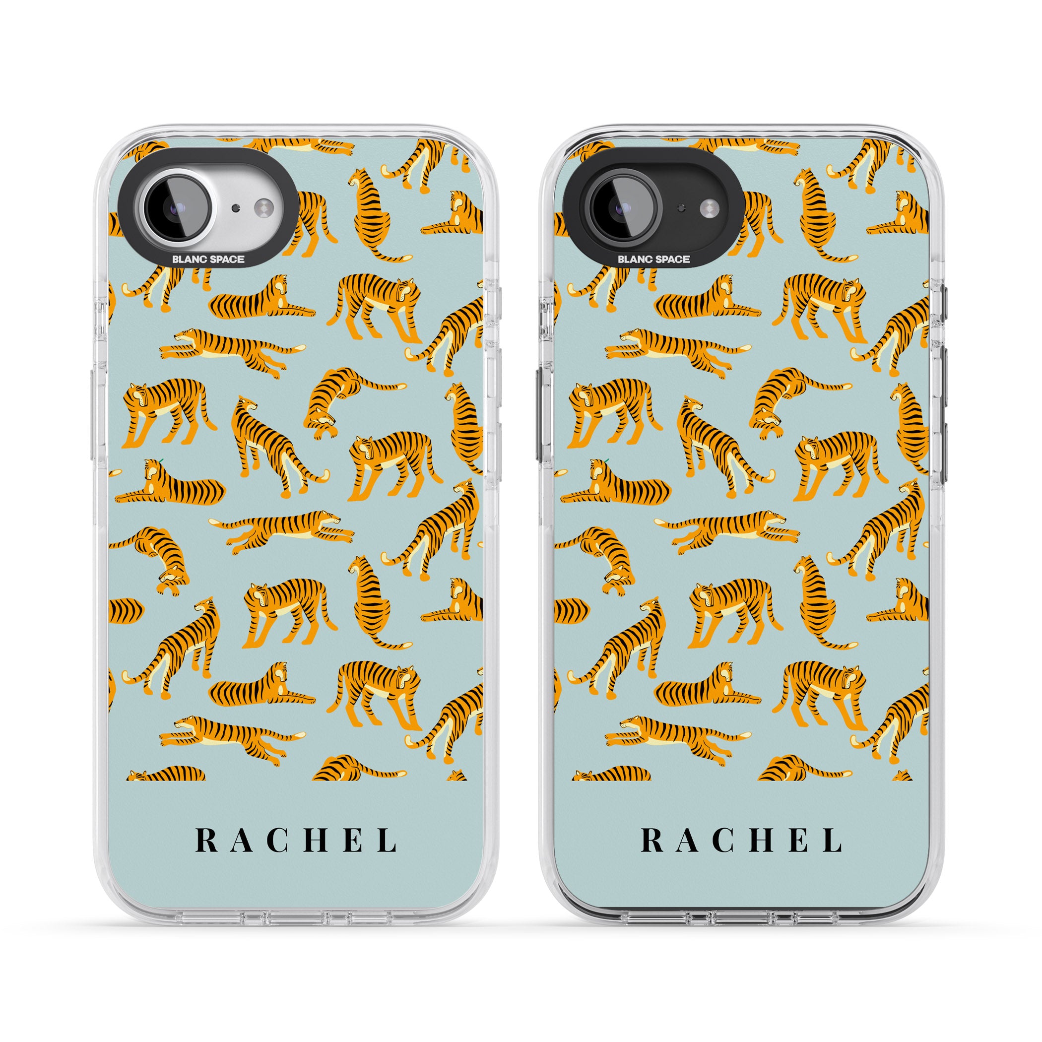 Personalised Turquoise Tiger Pattern